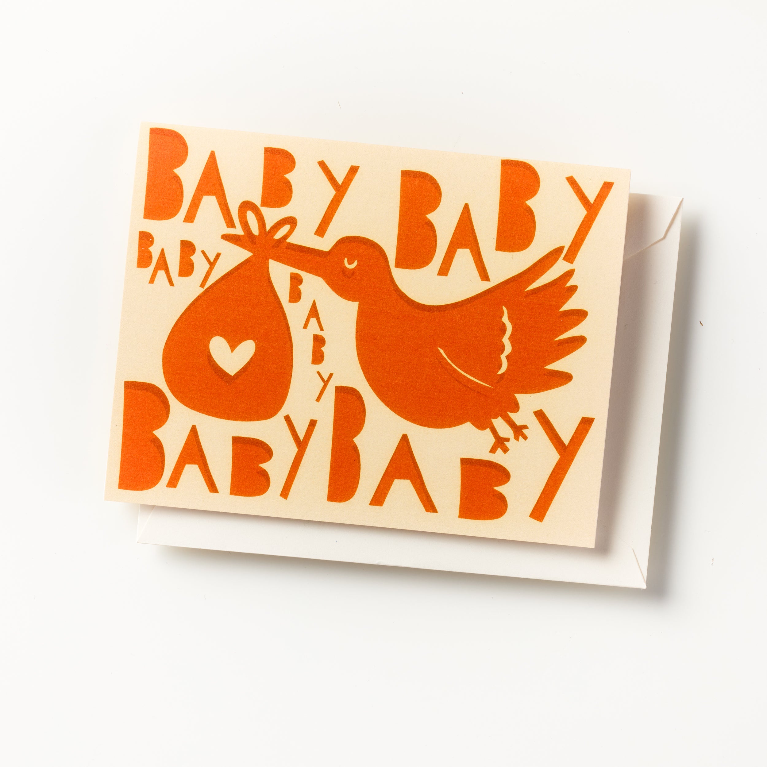 New Baby Stork Greeting Card