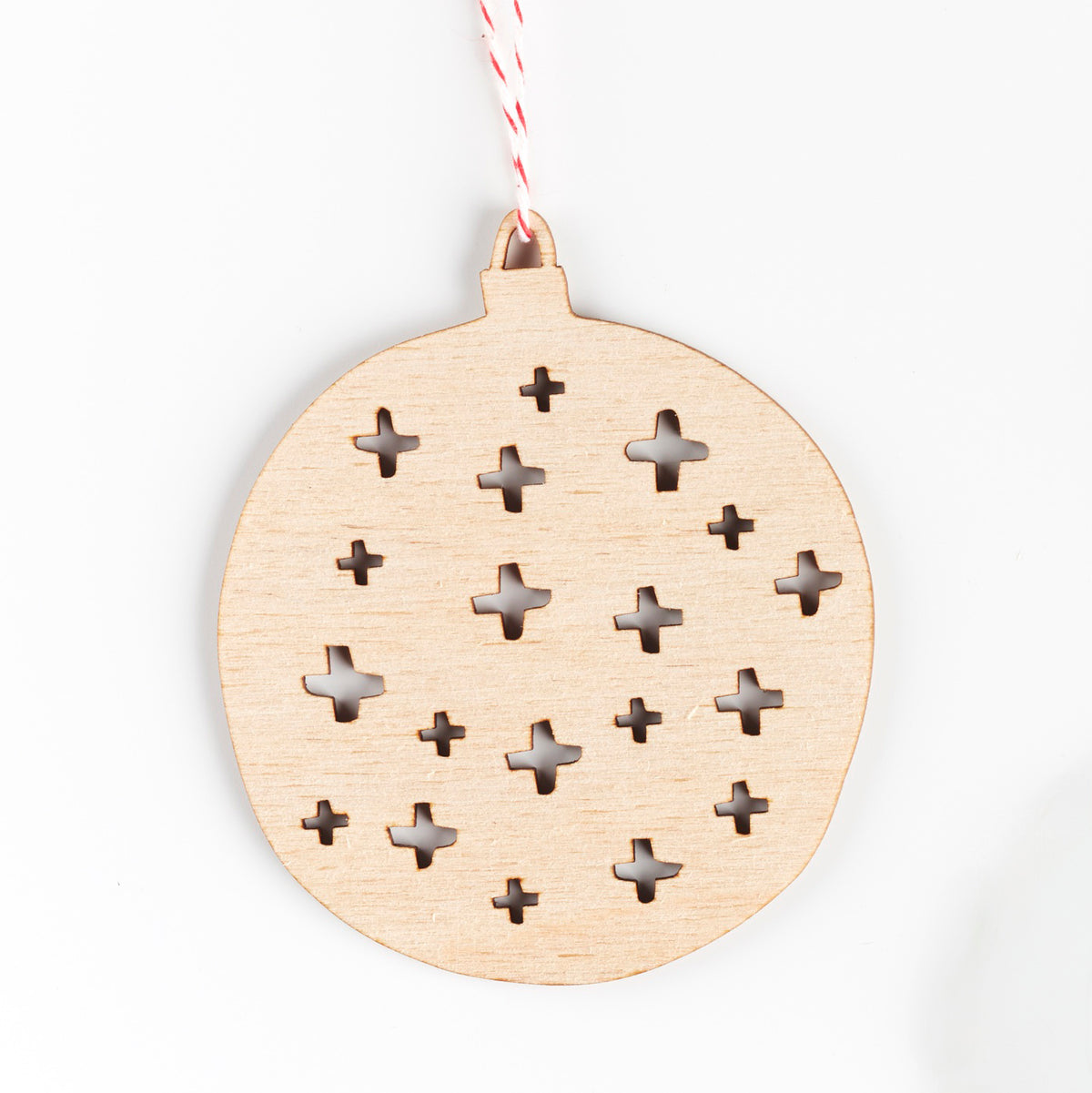 Holiday Crosshatch Ball Ornament