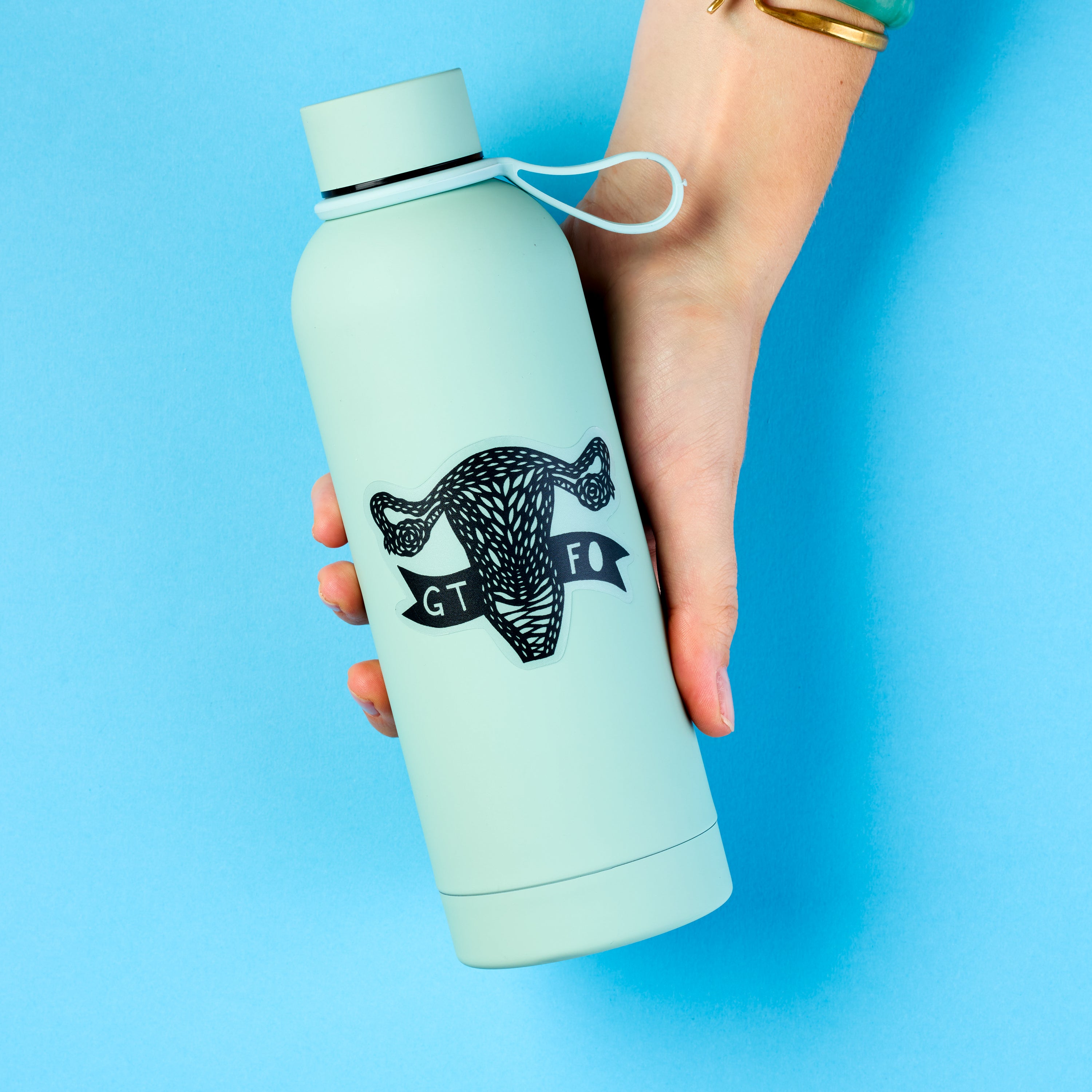 GTFO Uterus Anatomical vinyl sticker