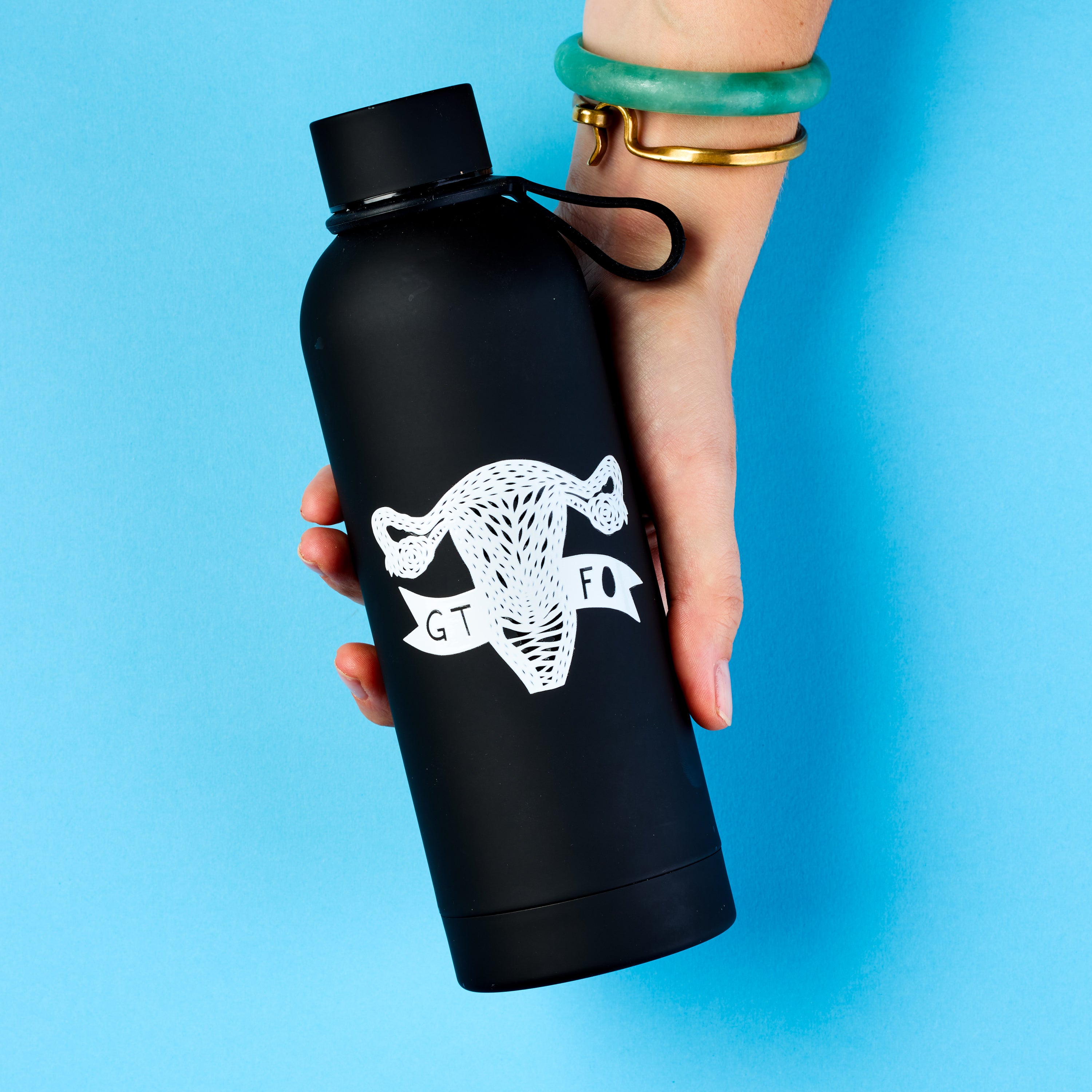 GTFO Uterus Anatomical vinyl sticker