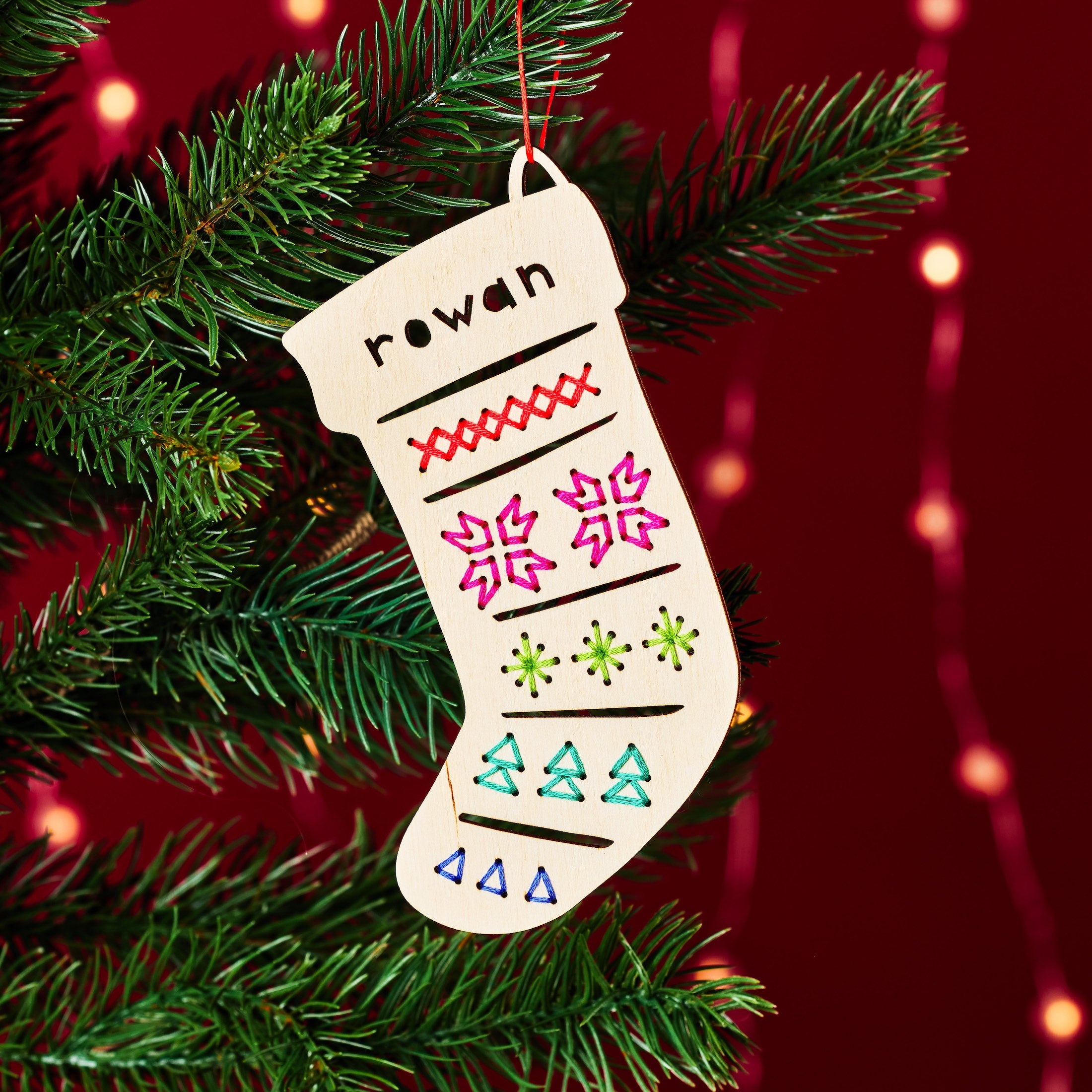 Custom Stocking Cross Stitch DIY Kit