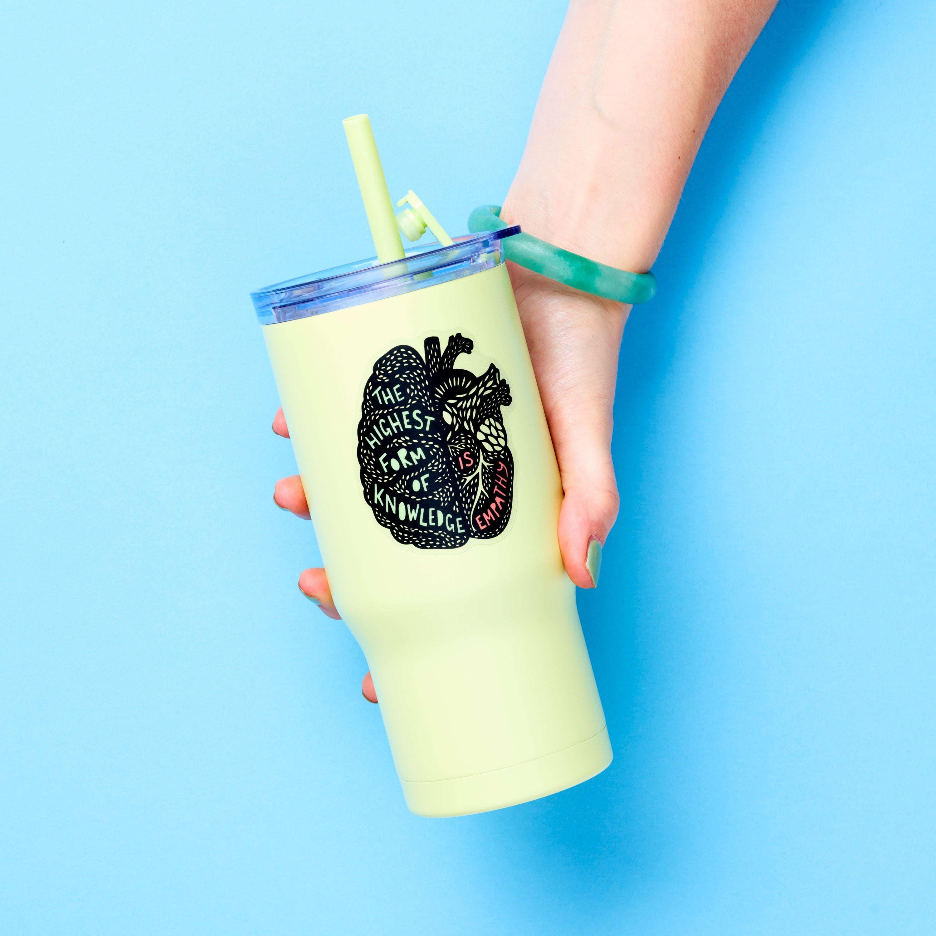 Empathy HeartBrain Anatomy vinyl sticker