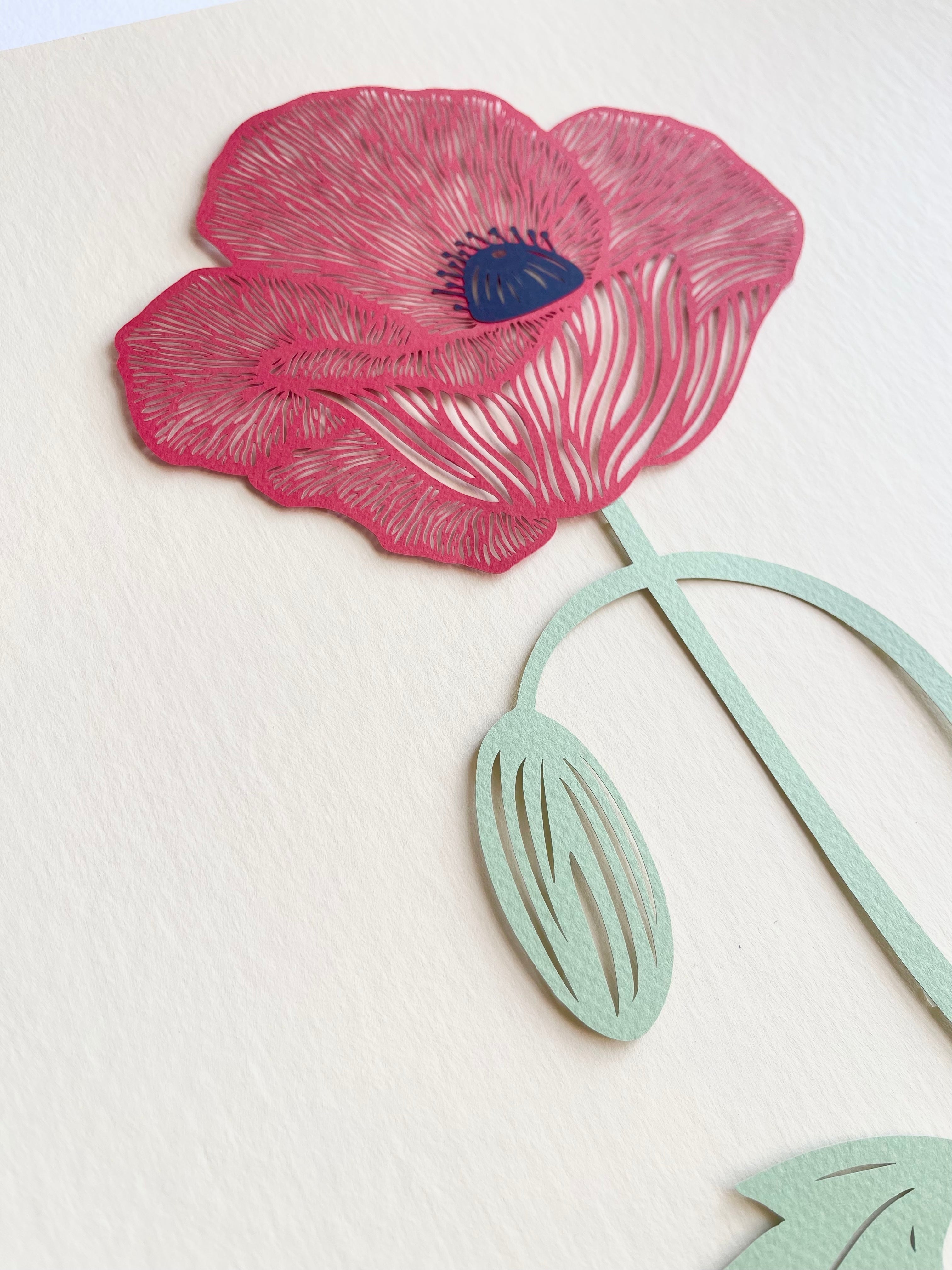 Poppy Flower Papercutting