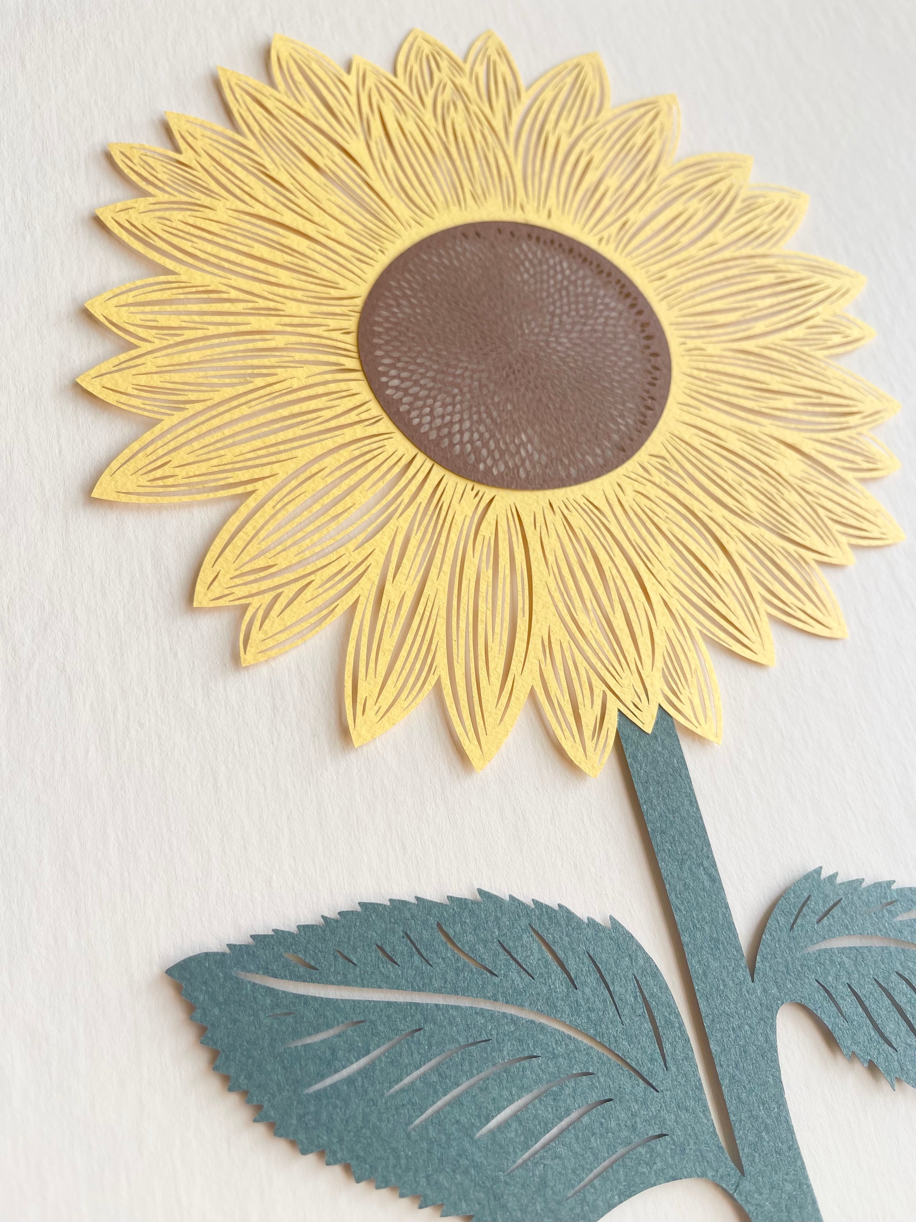 Sunflower Papercutting