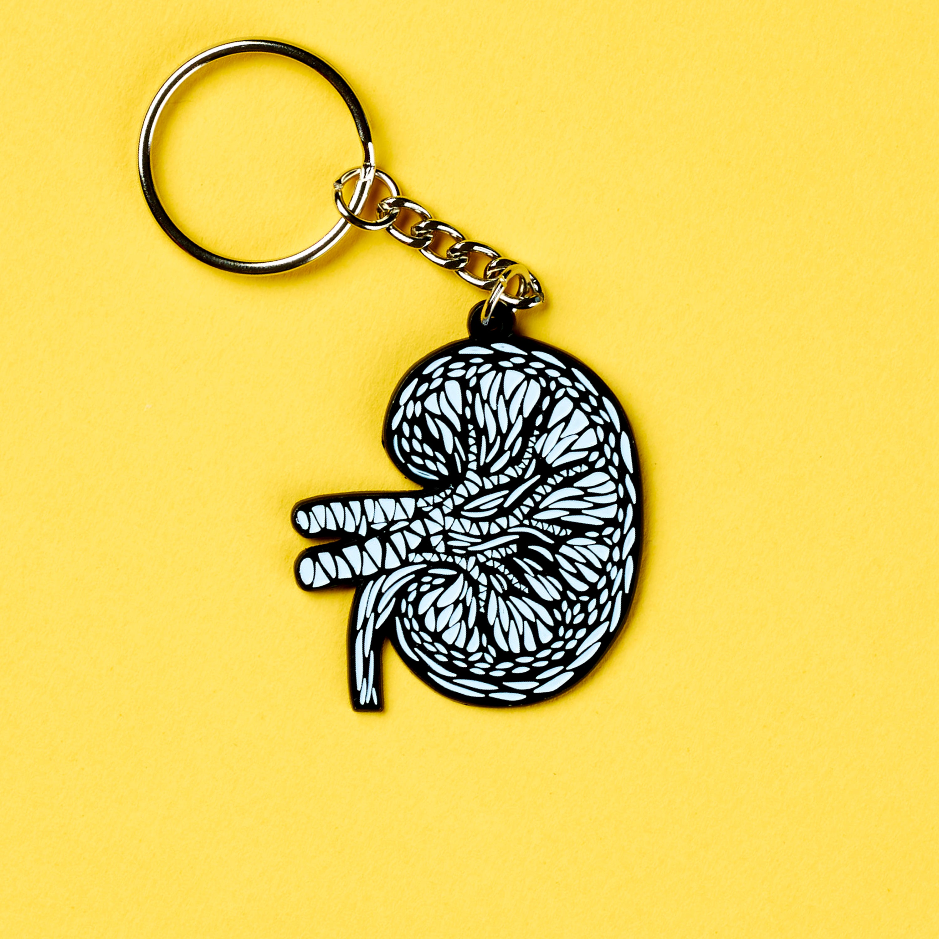 Kidney Enamel Keychain