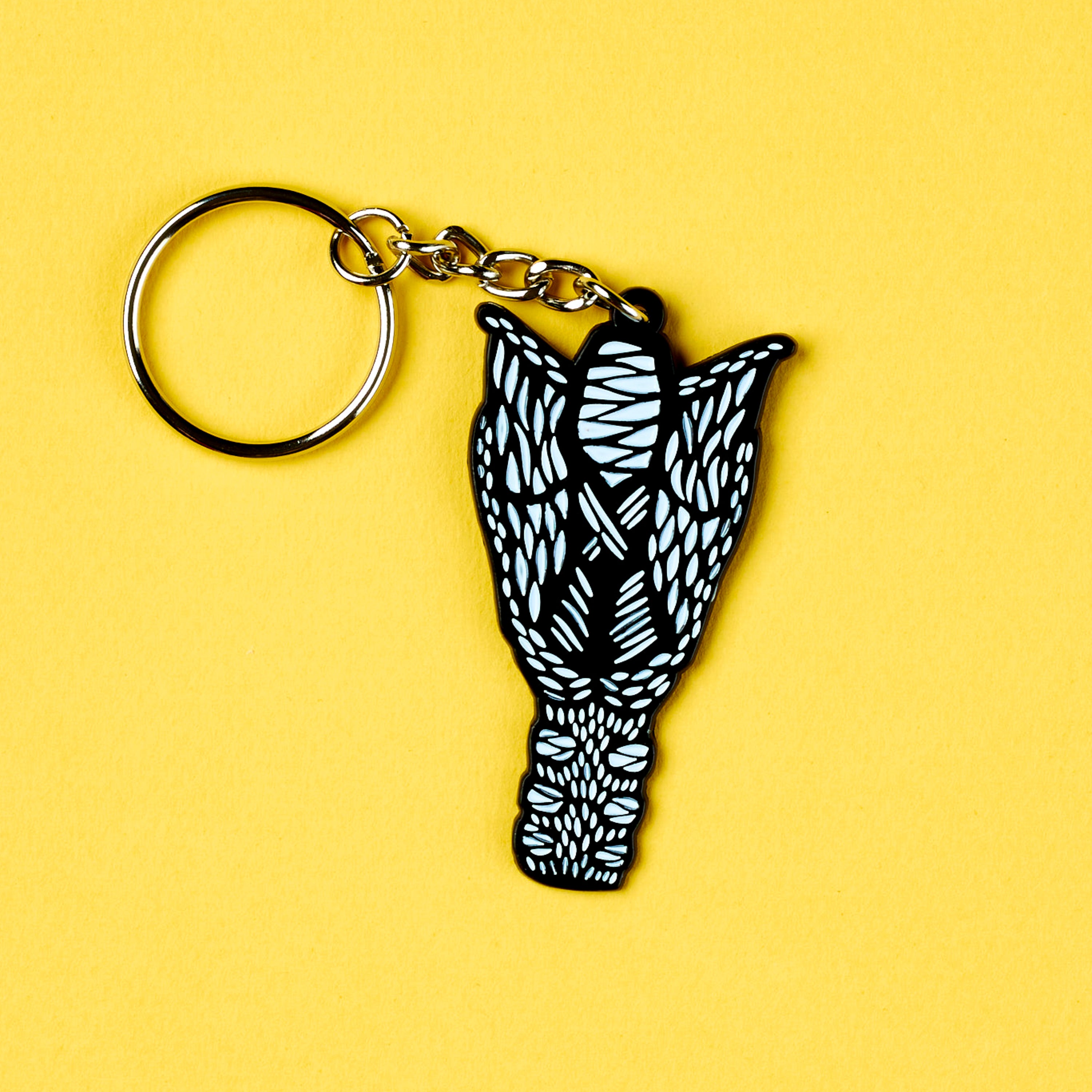 Larynx Enamel Keychain