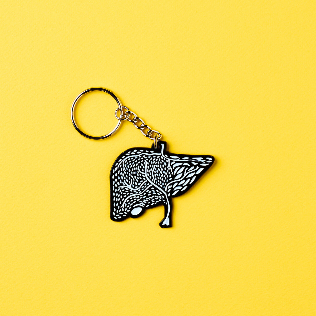 Liver Enamel Keychain
