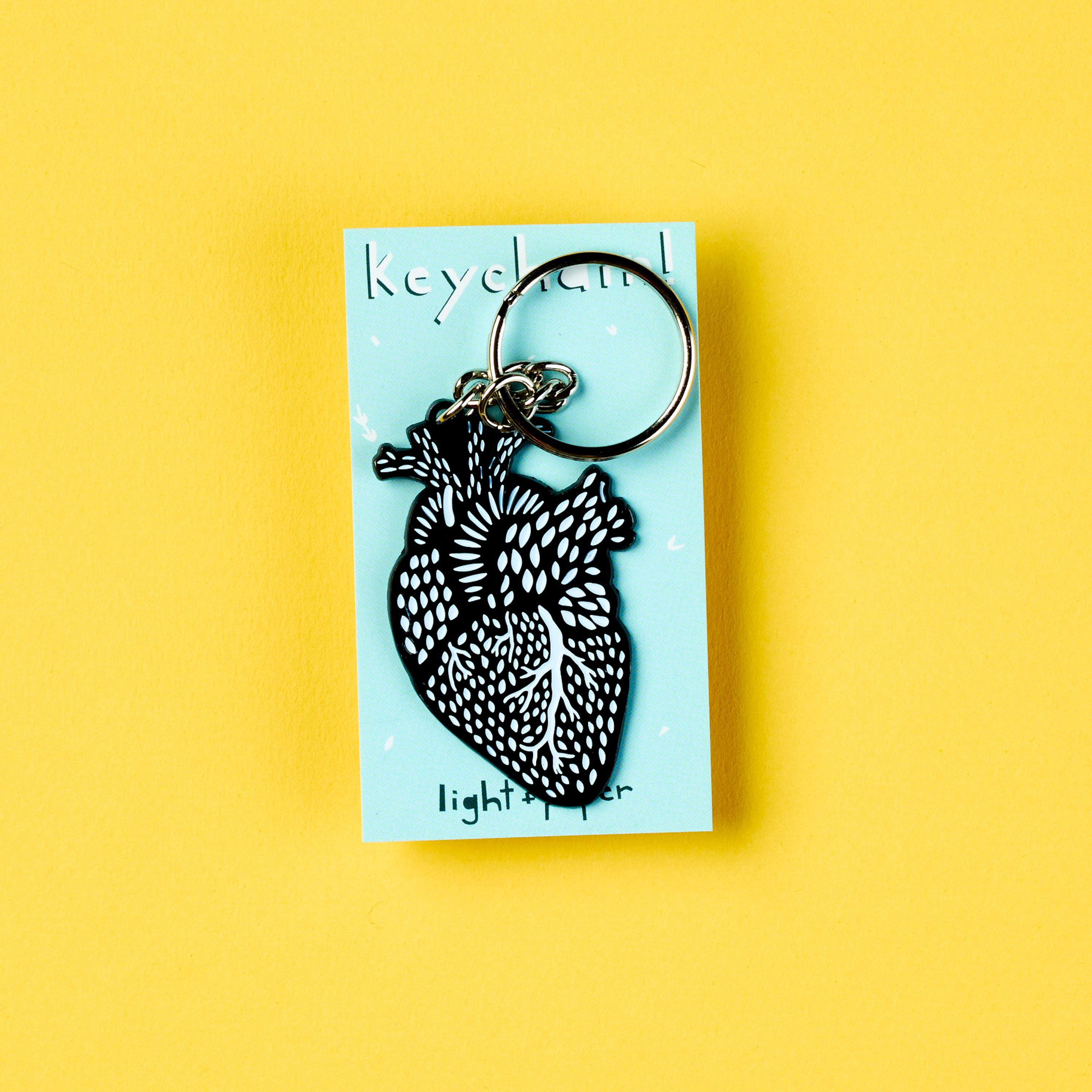 Heart Enamel Keychain