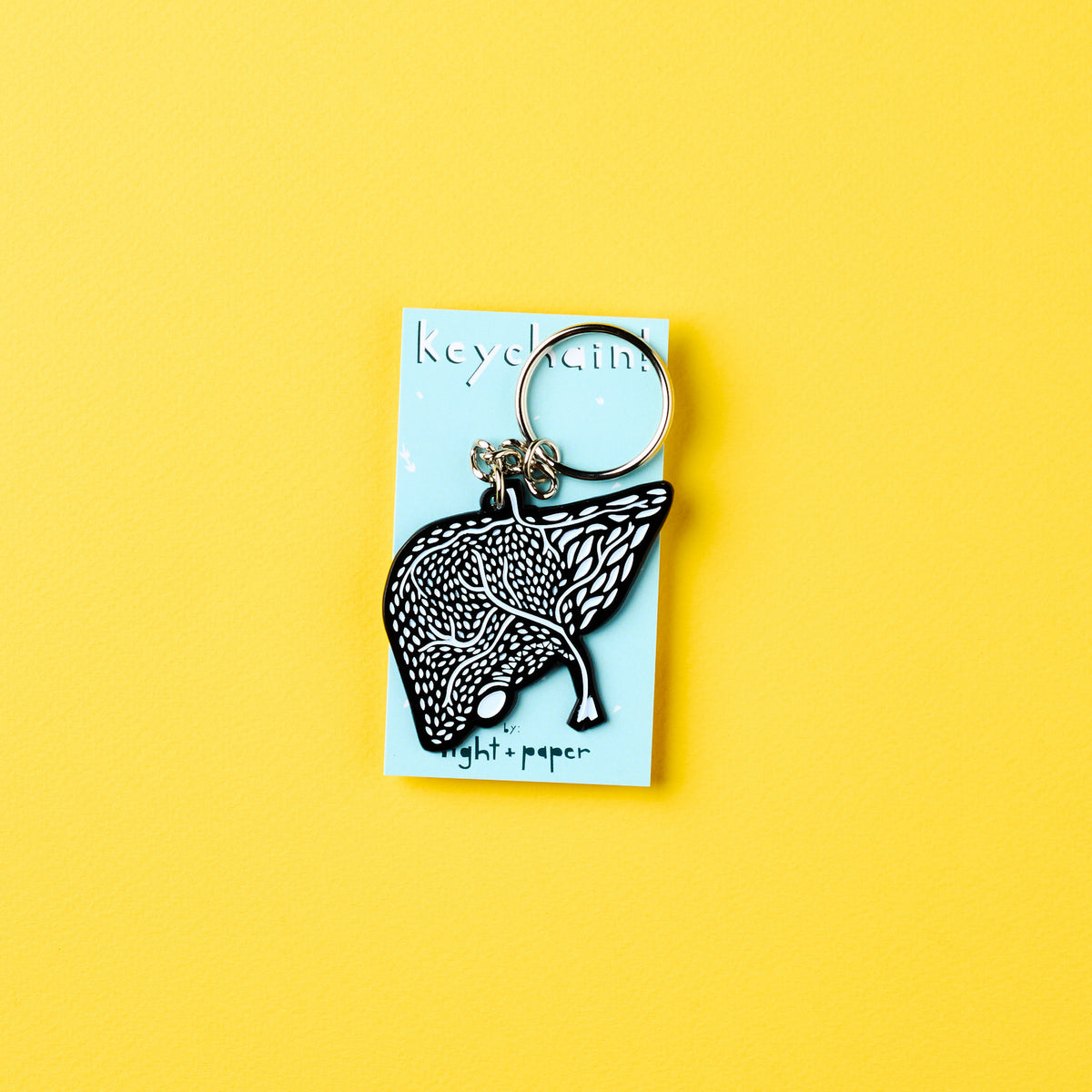 Liver Enamel Keychain