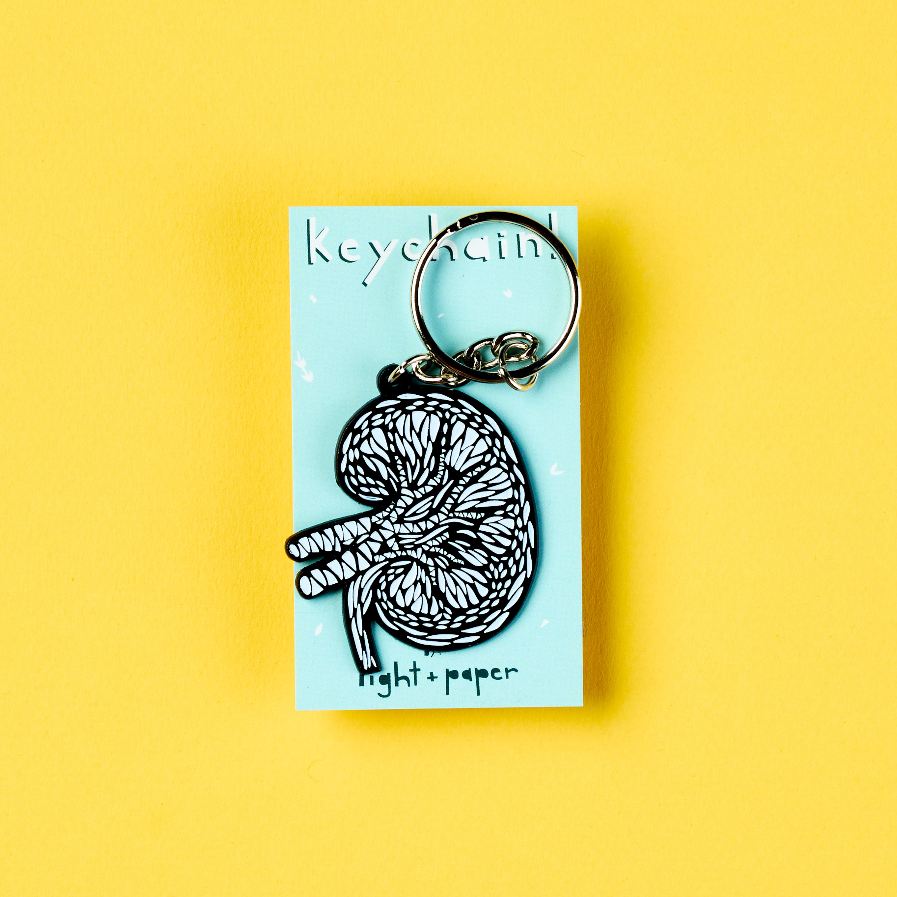 Kidney Enamel Keychain