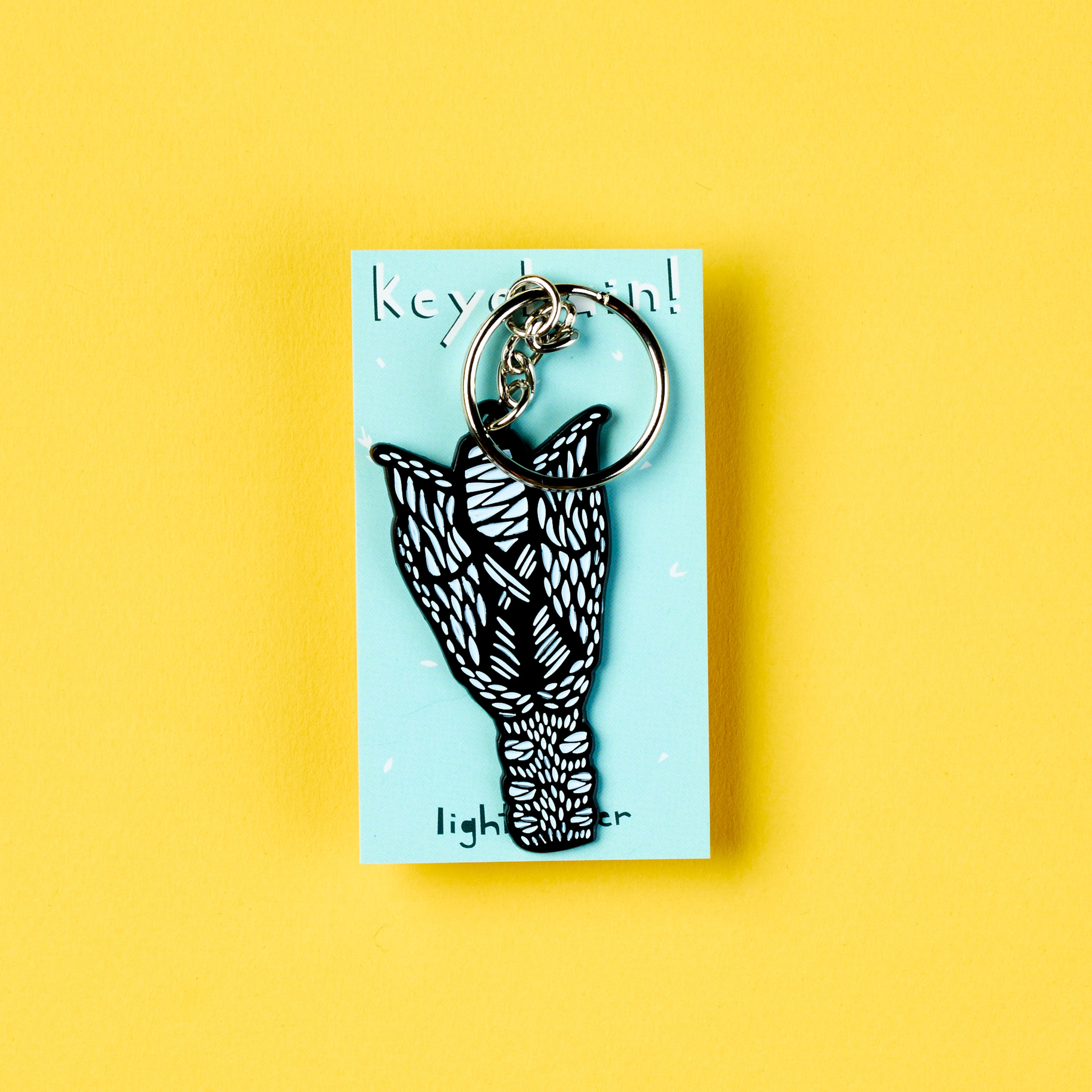 Larynx Enamel Keychain