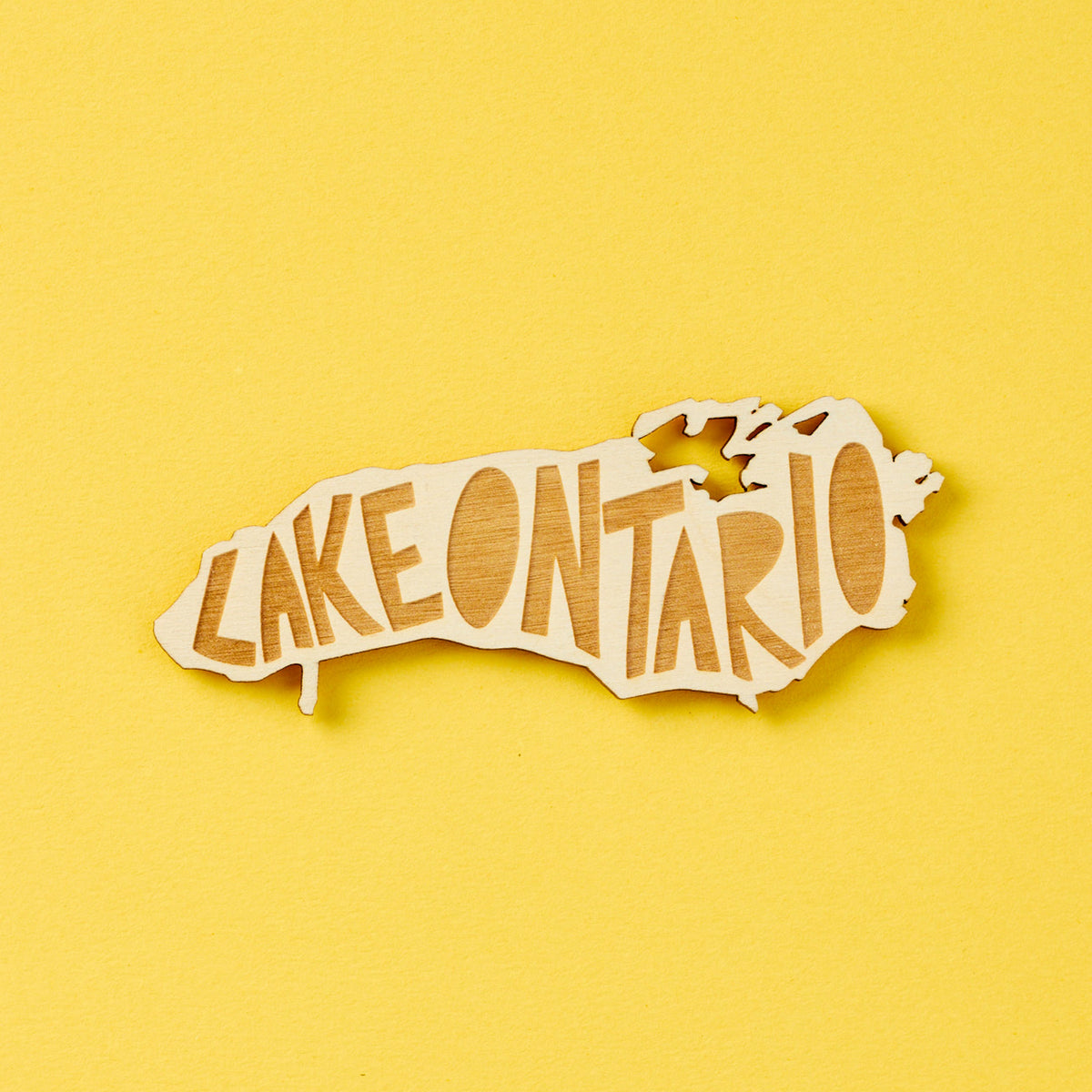 Wooden Lake Ontario Magnet