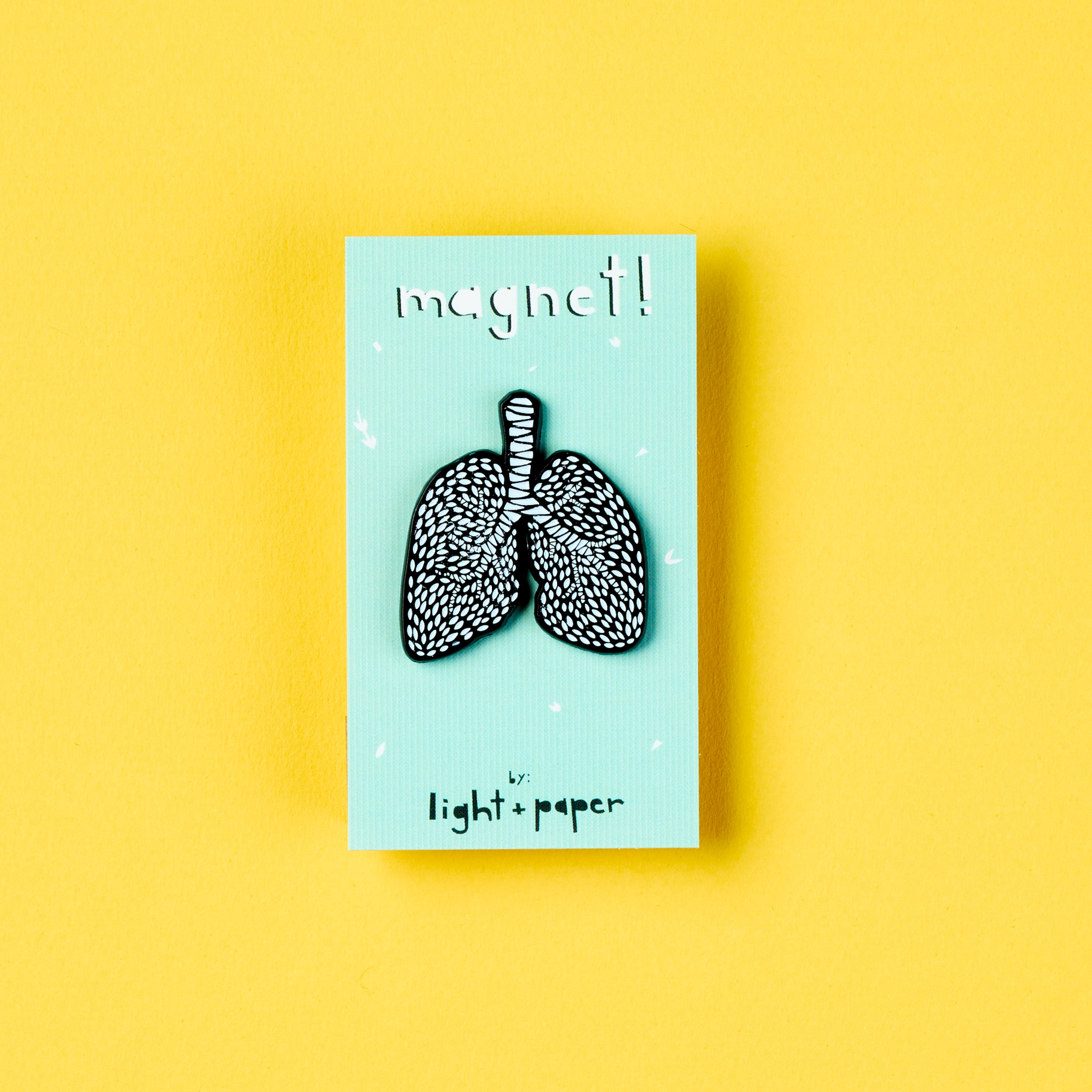 Lungs Enamel Magnet