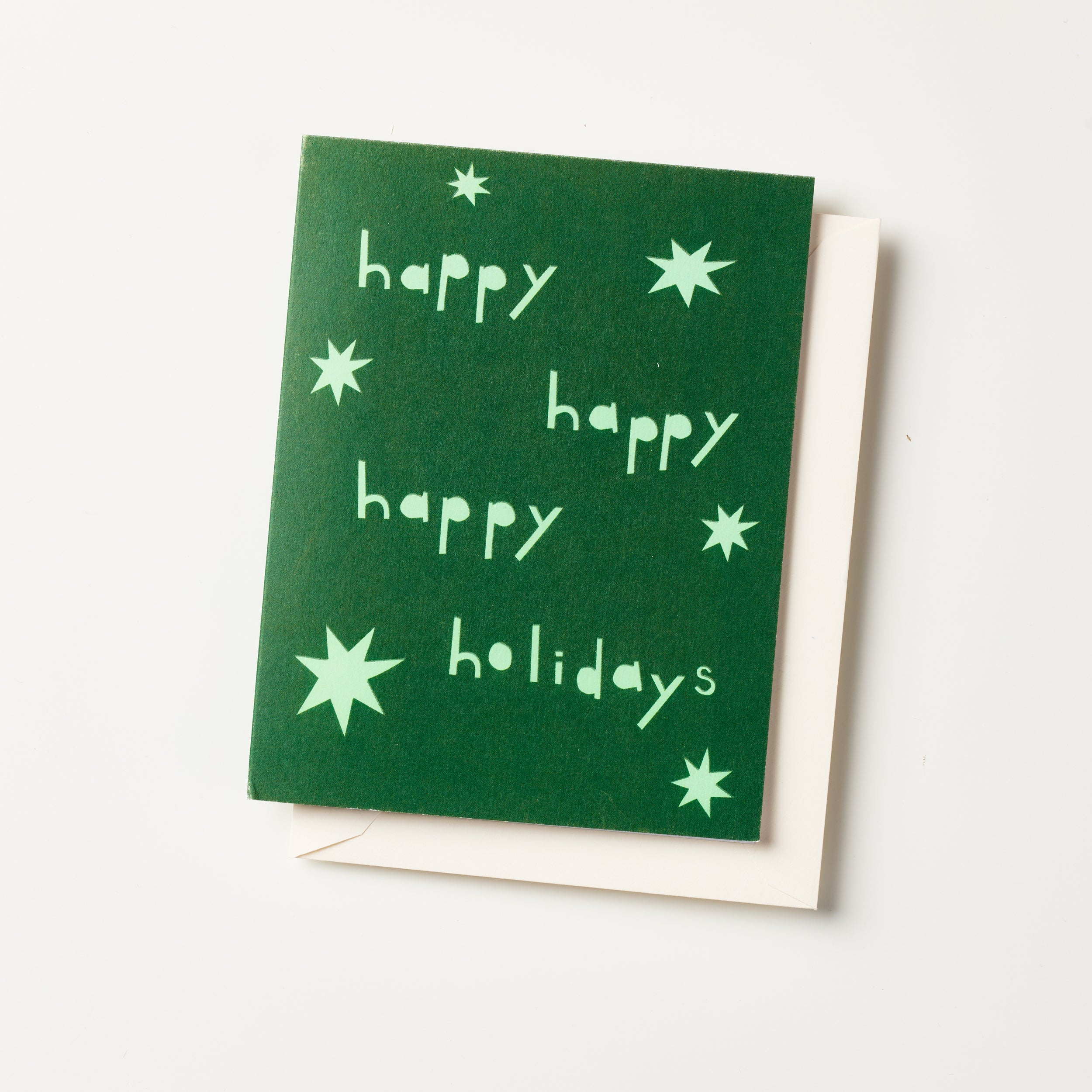 Happy Holidays Starburst Celebration Greeting Card