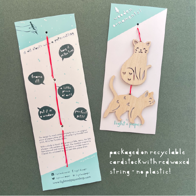 Possum and Babies Ornaments