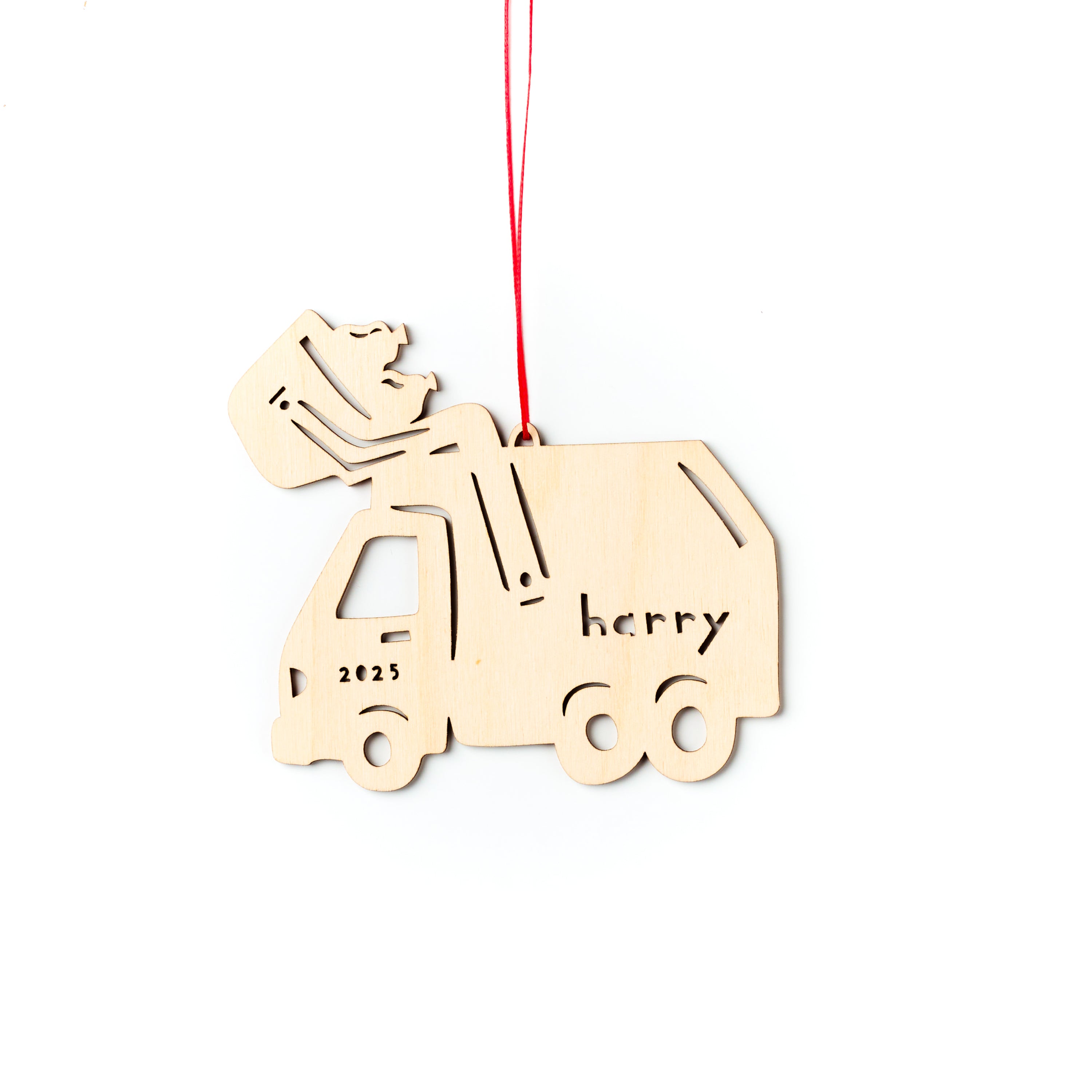Garbage Truck Custom Ornament