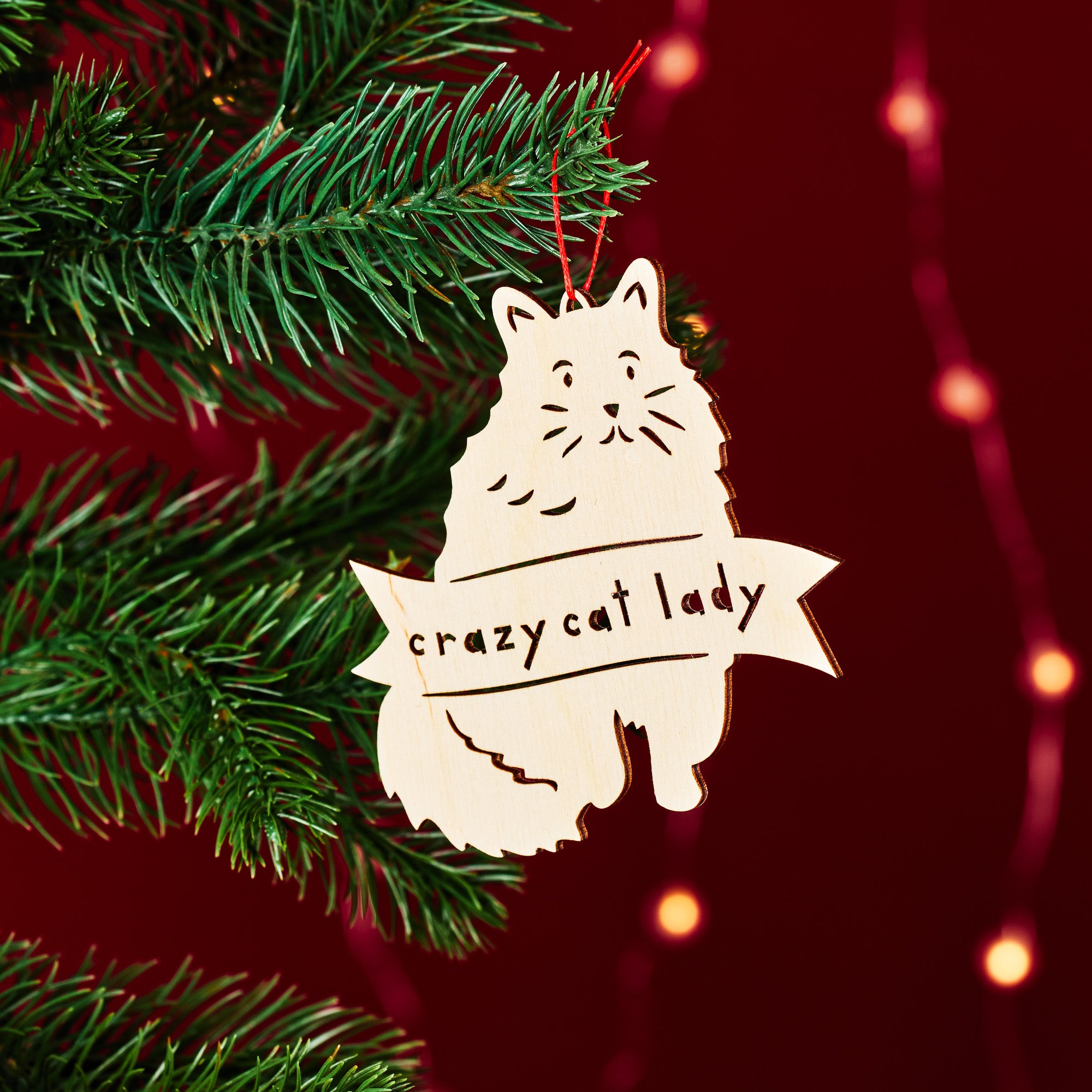 Crazy or Childless Cat/Dog lady Ornament