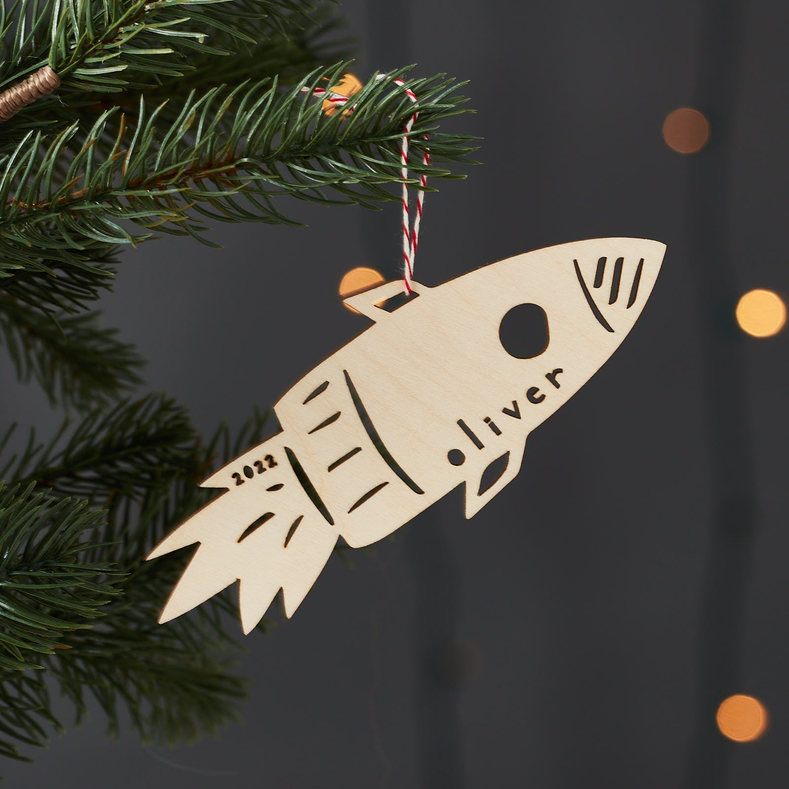 Custom Rocket Space Ship Ornament