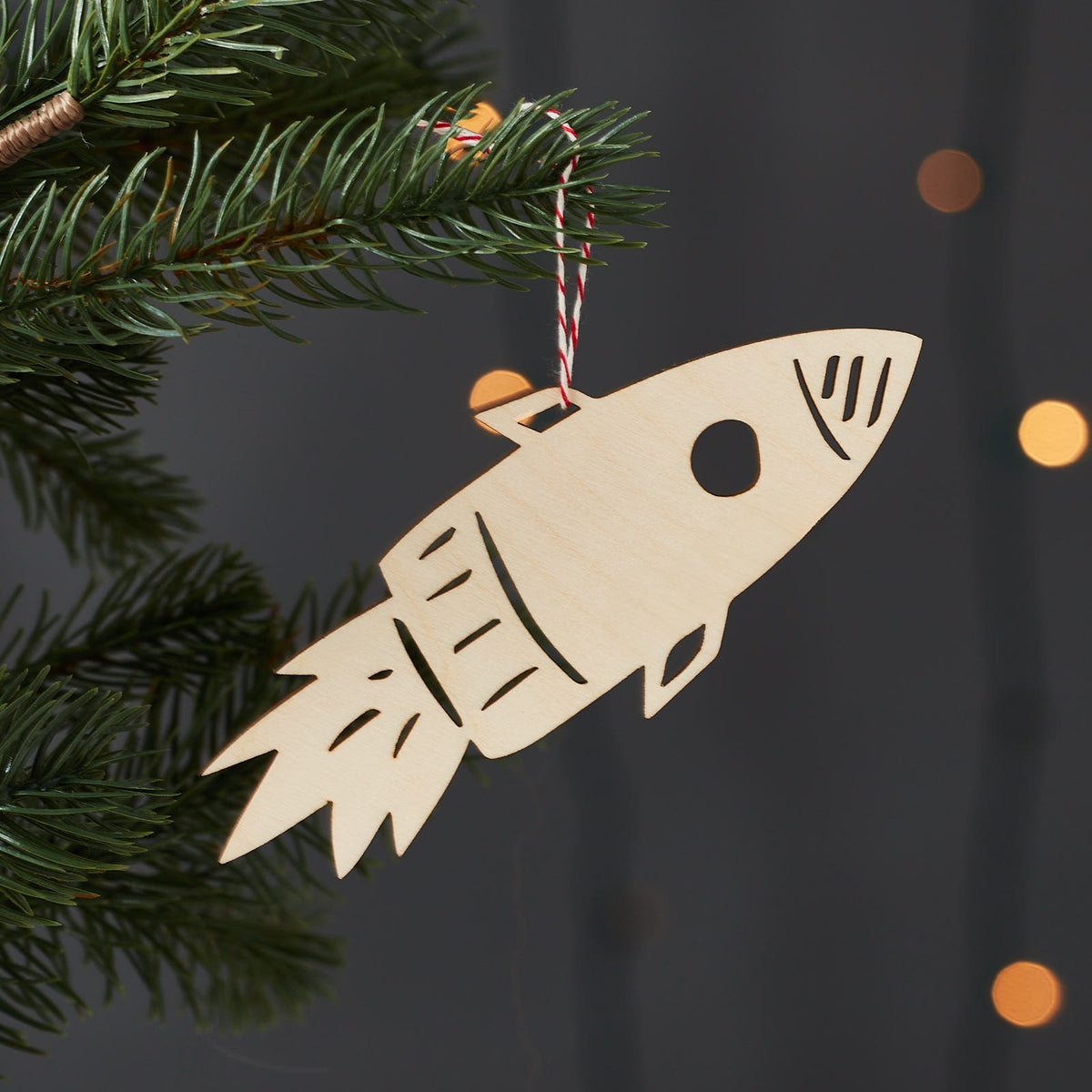 Rocket Space Ship Ornament