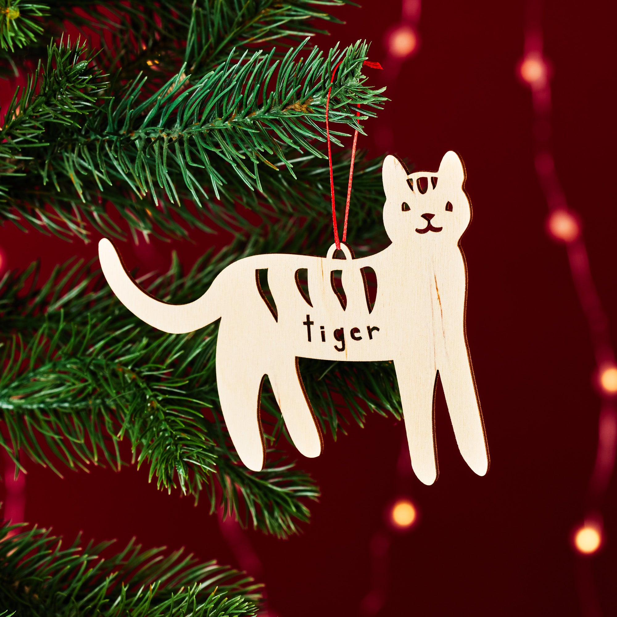 Bengal Tiger Cat Custom Ornament