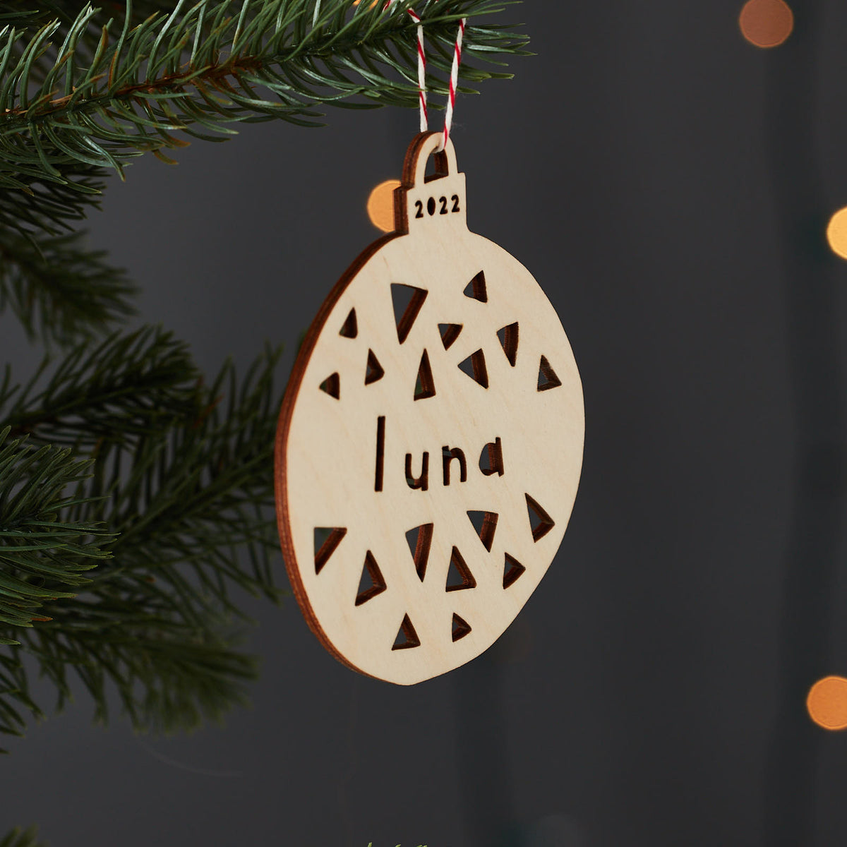 Holiday Triangles Ball Ornament