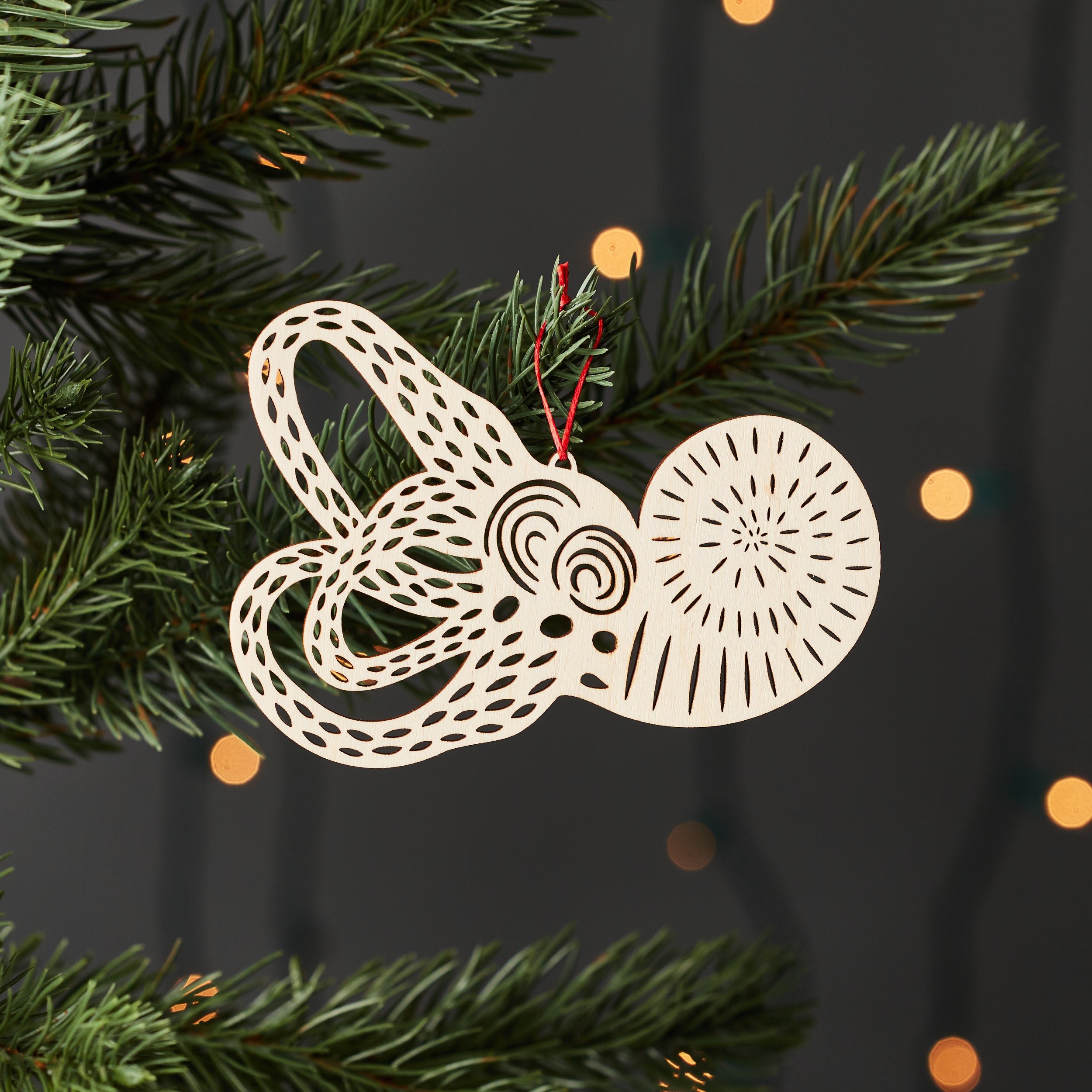 Inner Ear Cochlea Anatomy Ornament