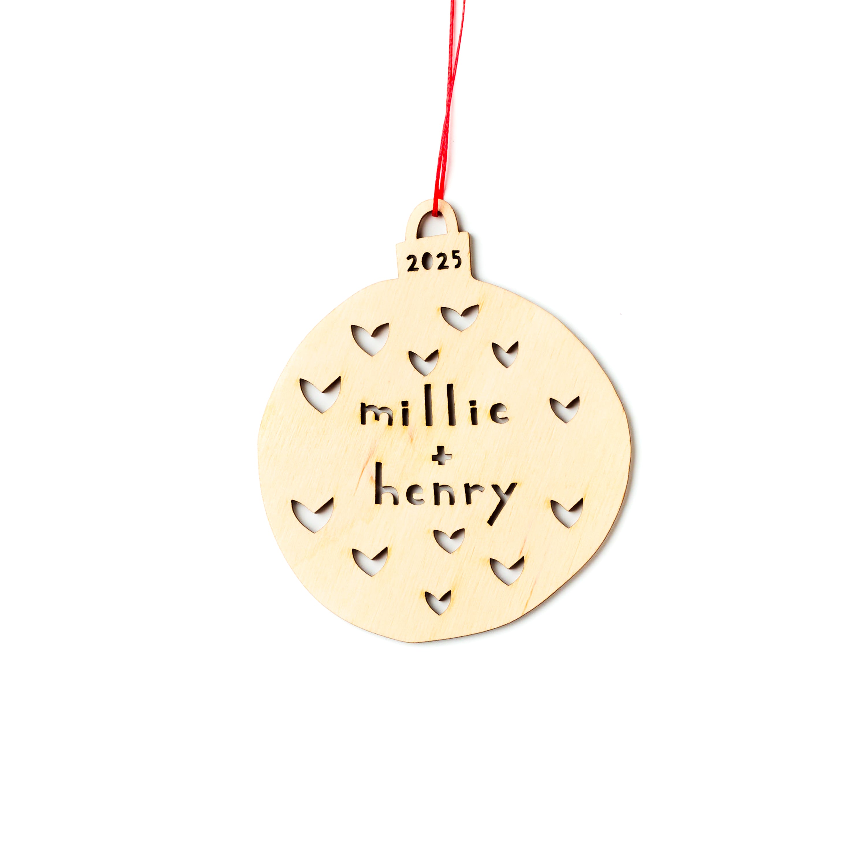 Custom Just Married Ornament