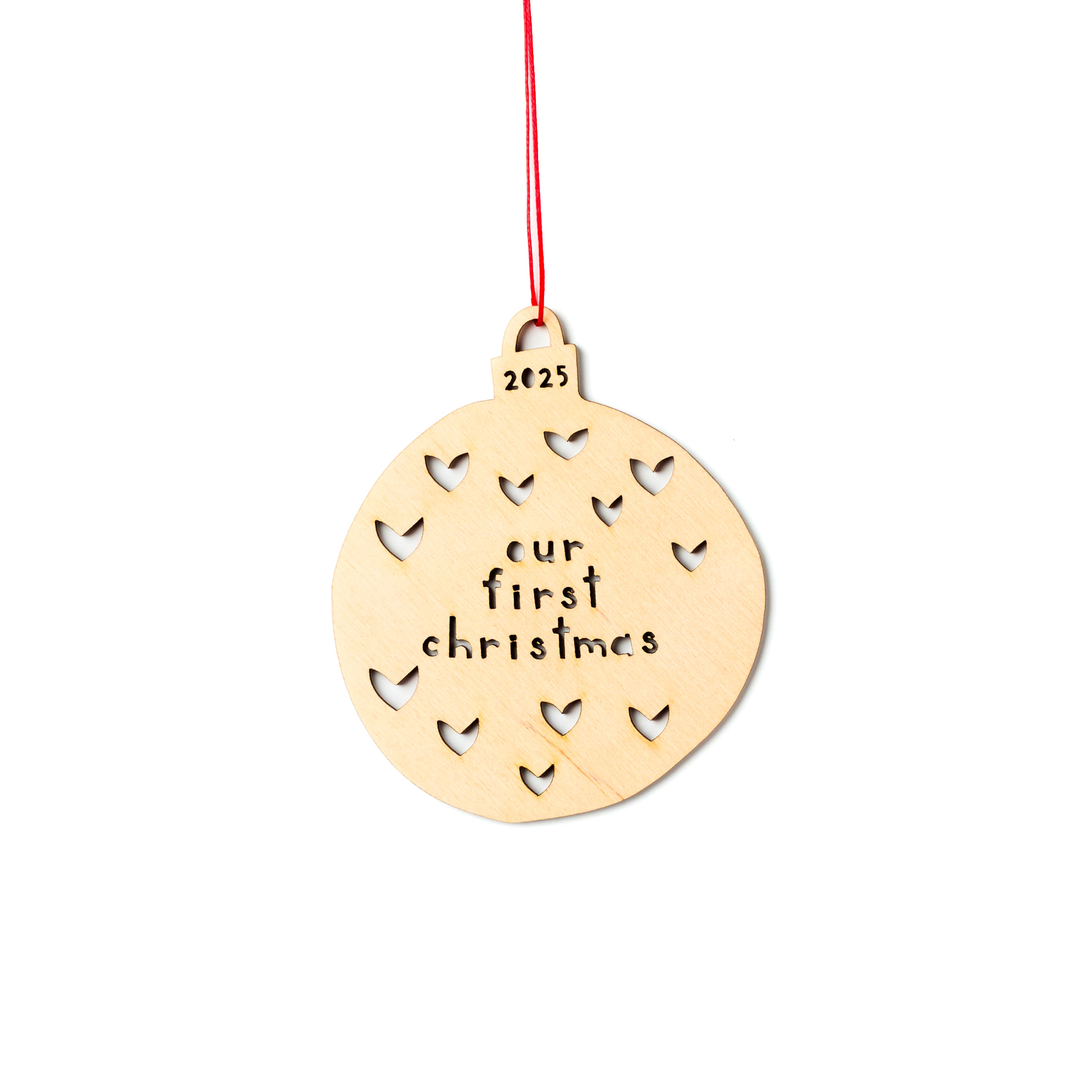 Custom Just Married Ornament