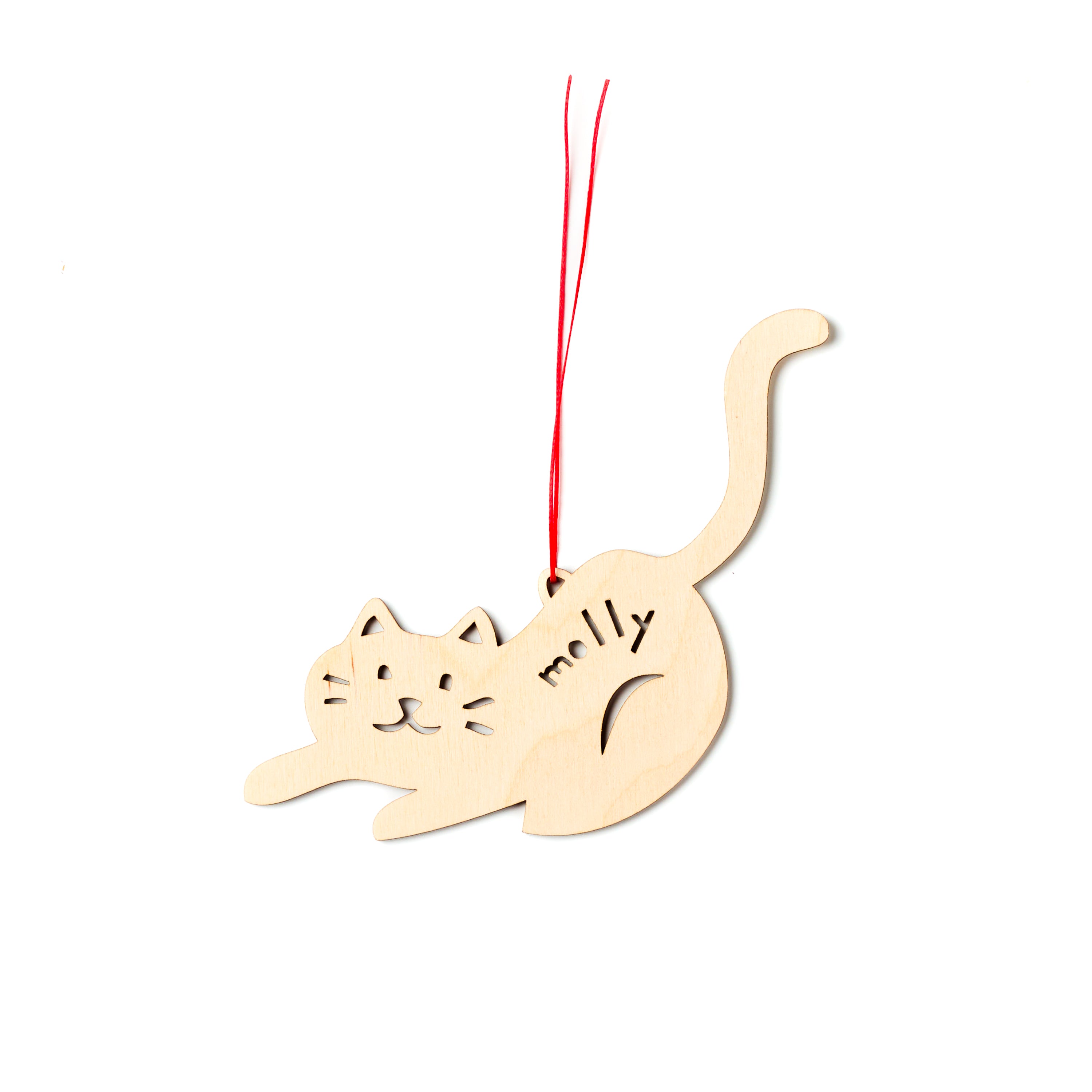 Playful Cat Custom Ornament