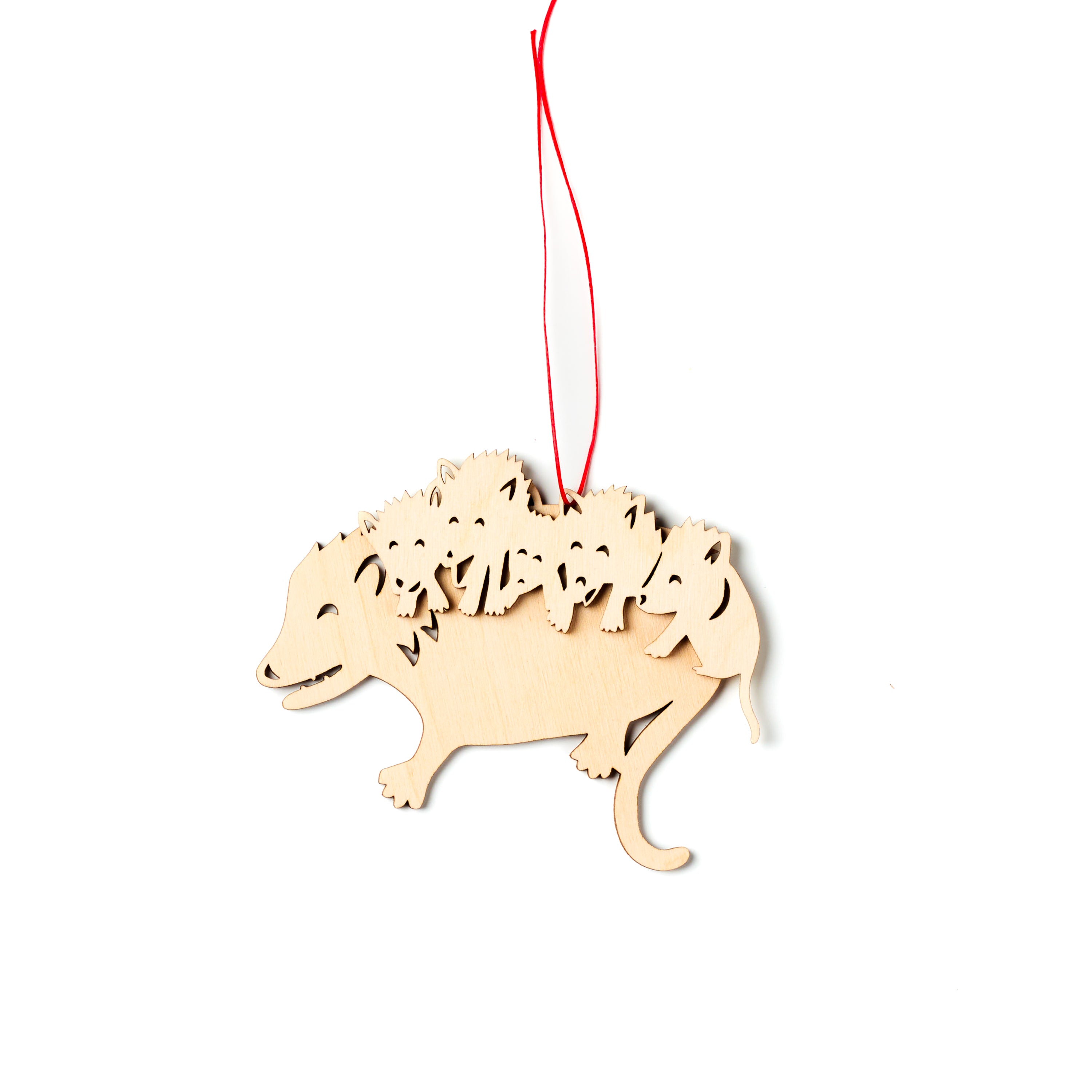 Possum and Babies Ornaments