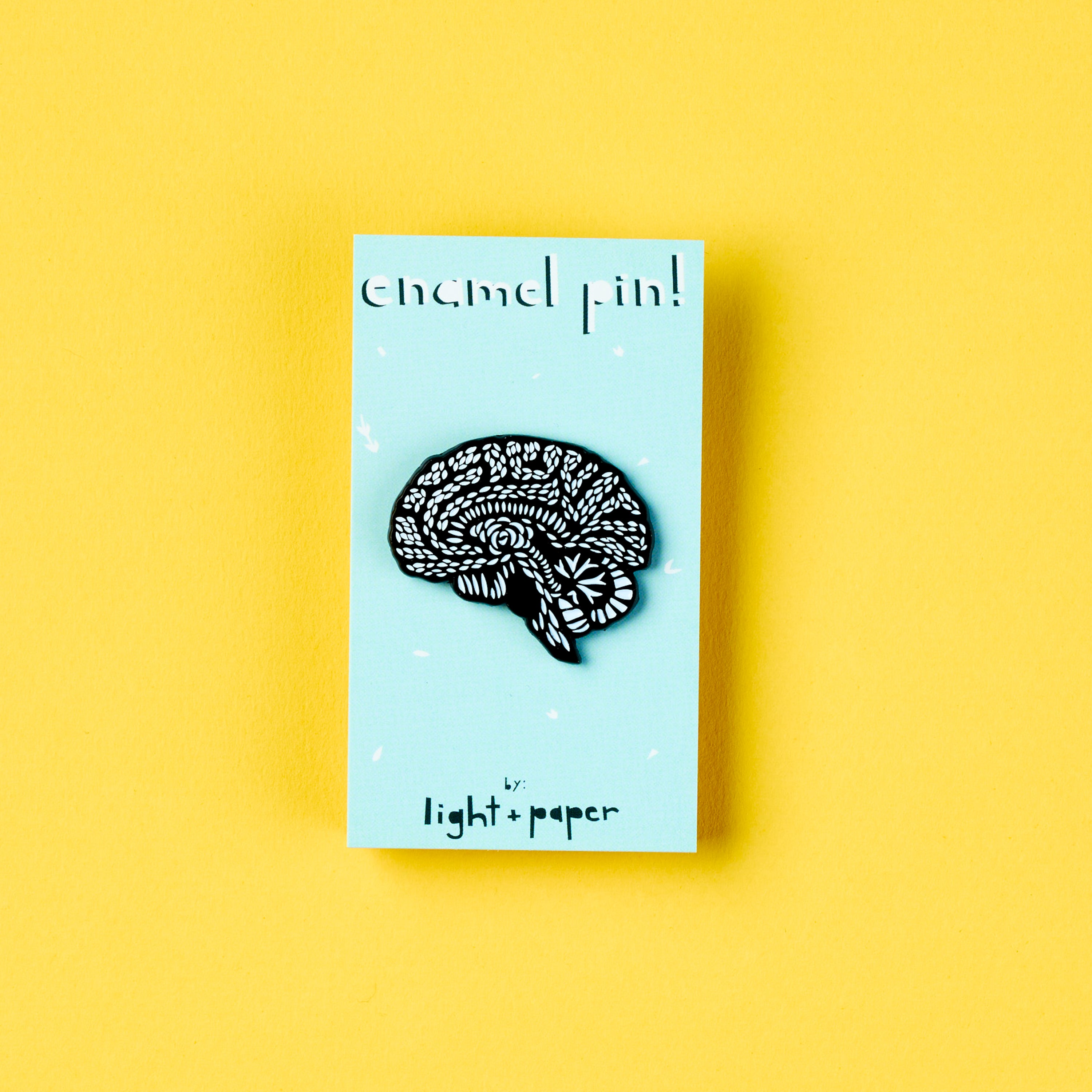 Brain Enamel Pin