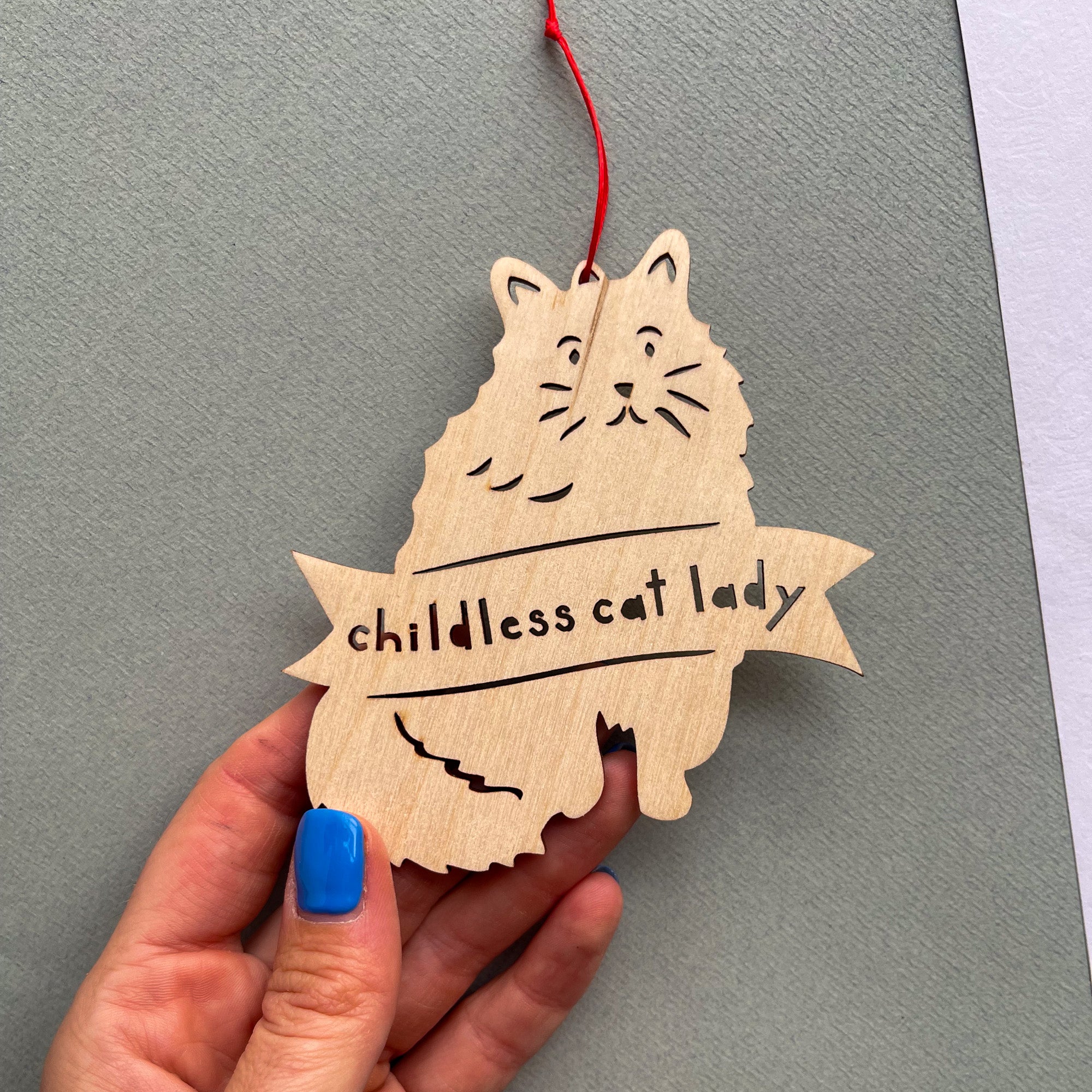Crazy or Childless Cat/Dog lady Ornament