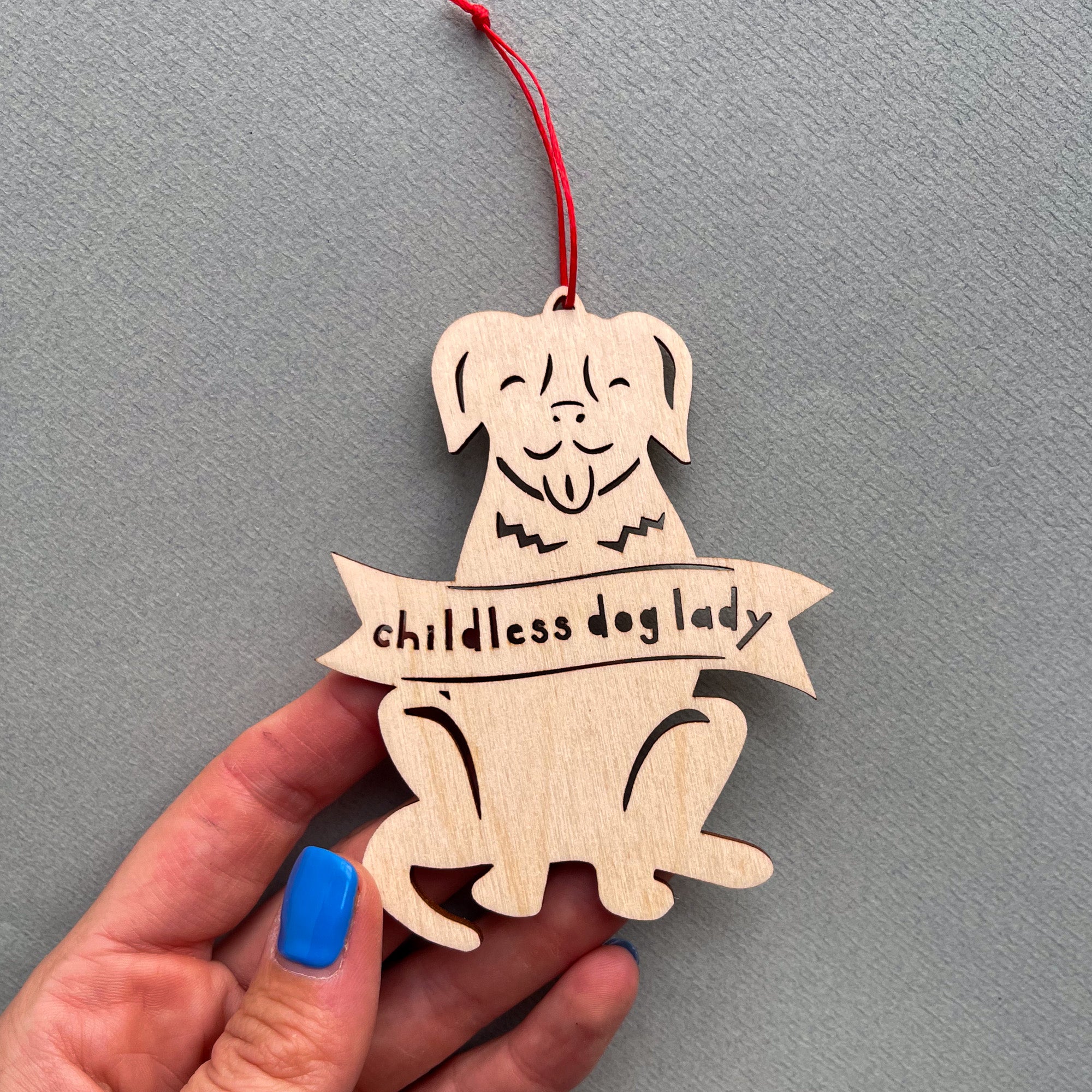 Crazy or Childless Cat/Dog lady Ornament