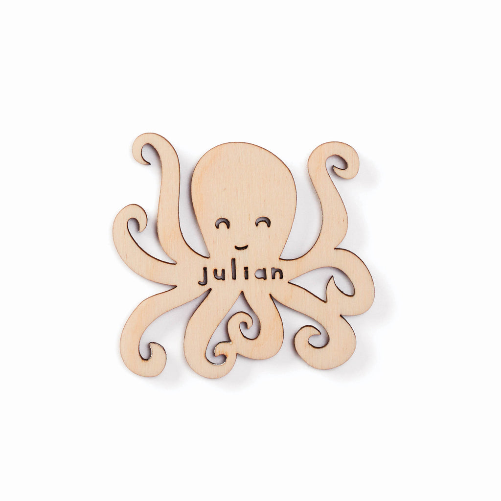 Octopus - Custom Wooden Magnet