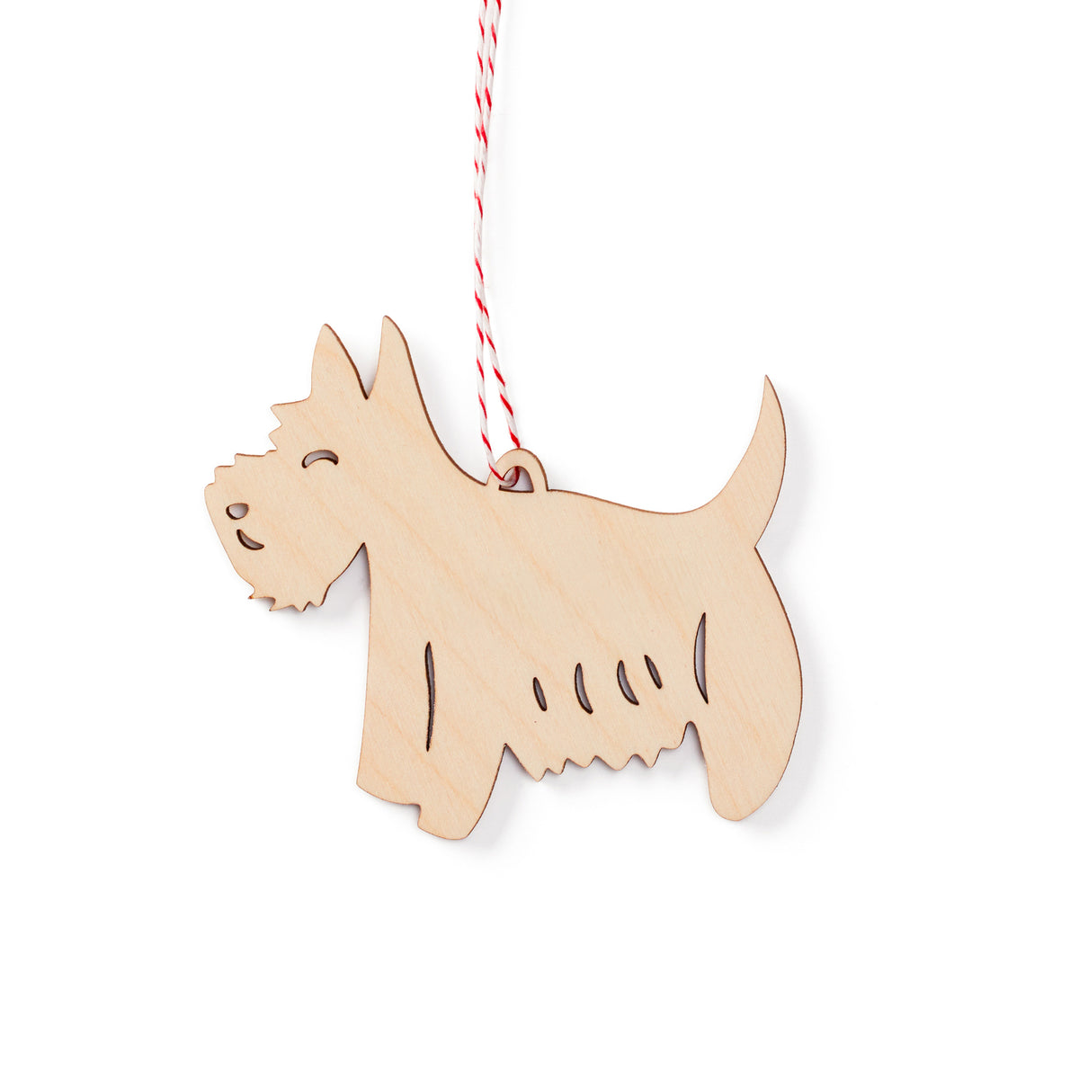 Scottie/Westie Terrier Dog Ornament