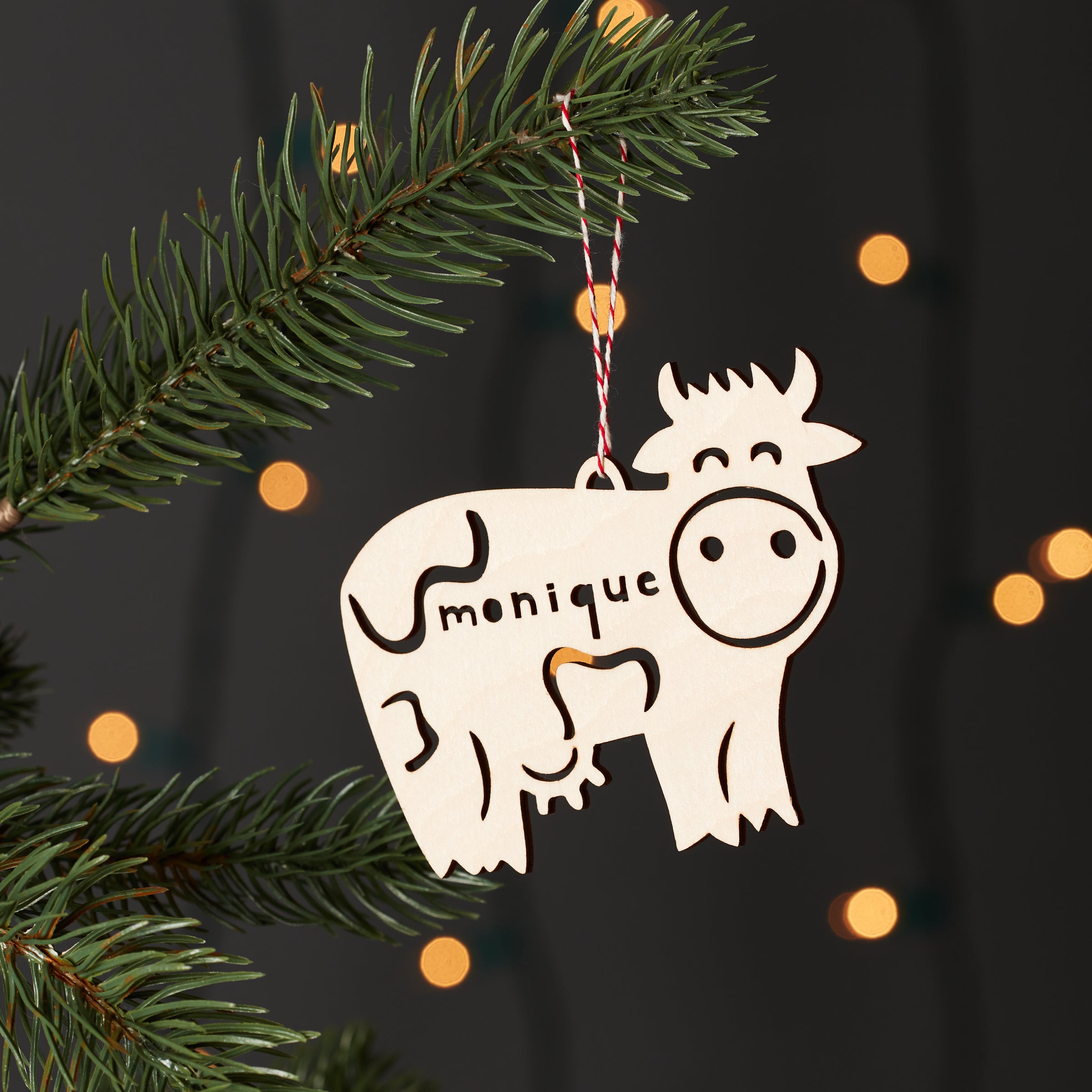 Cow Custom Ornament