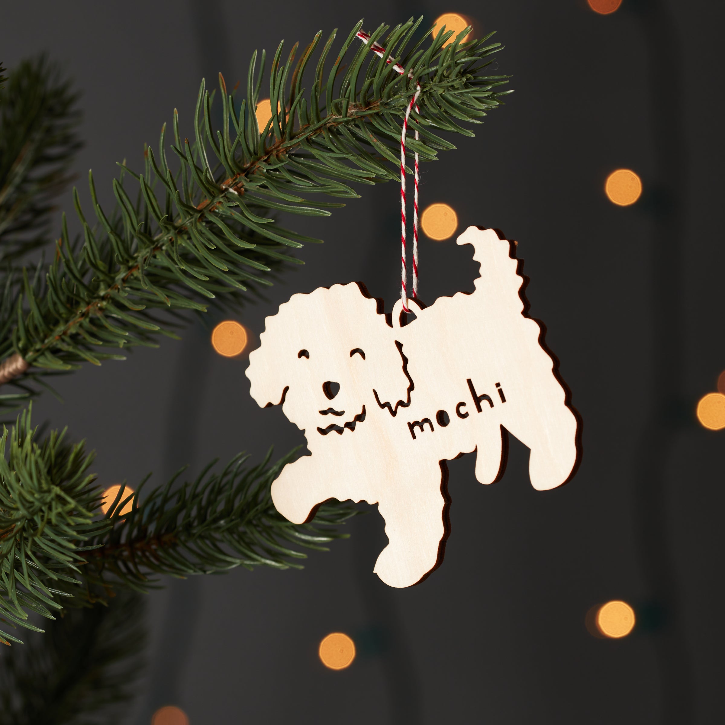 Toy Poodle Mix 1- Dog Custom Ornament