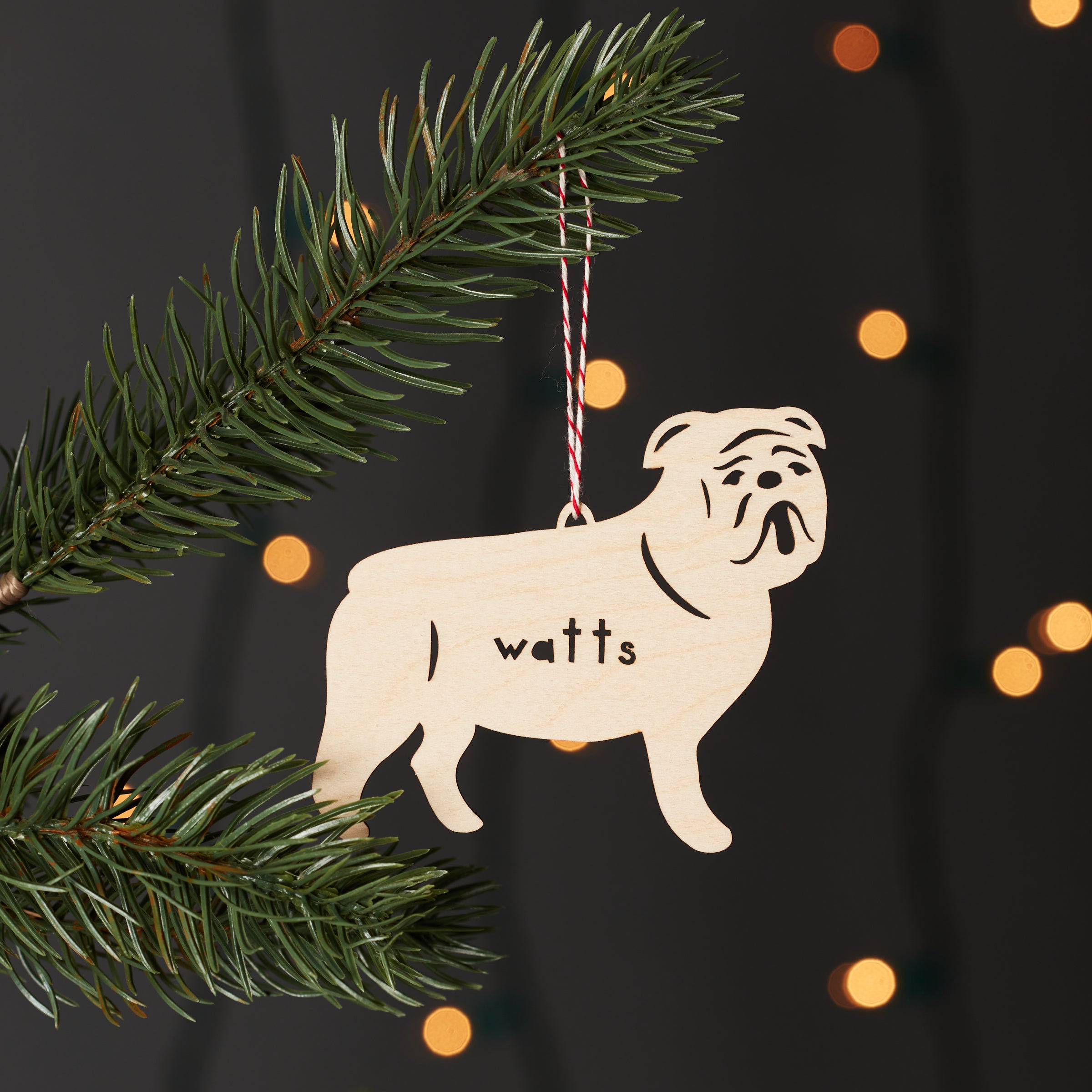Bulldog Mix - Dog Custom Ornament