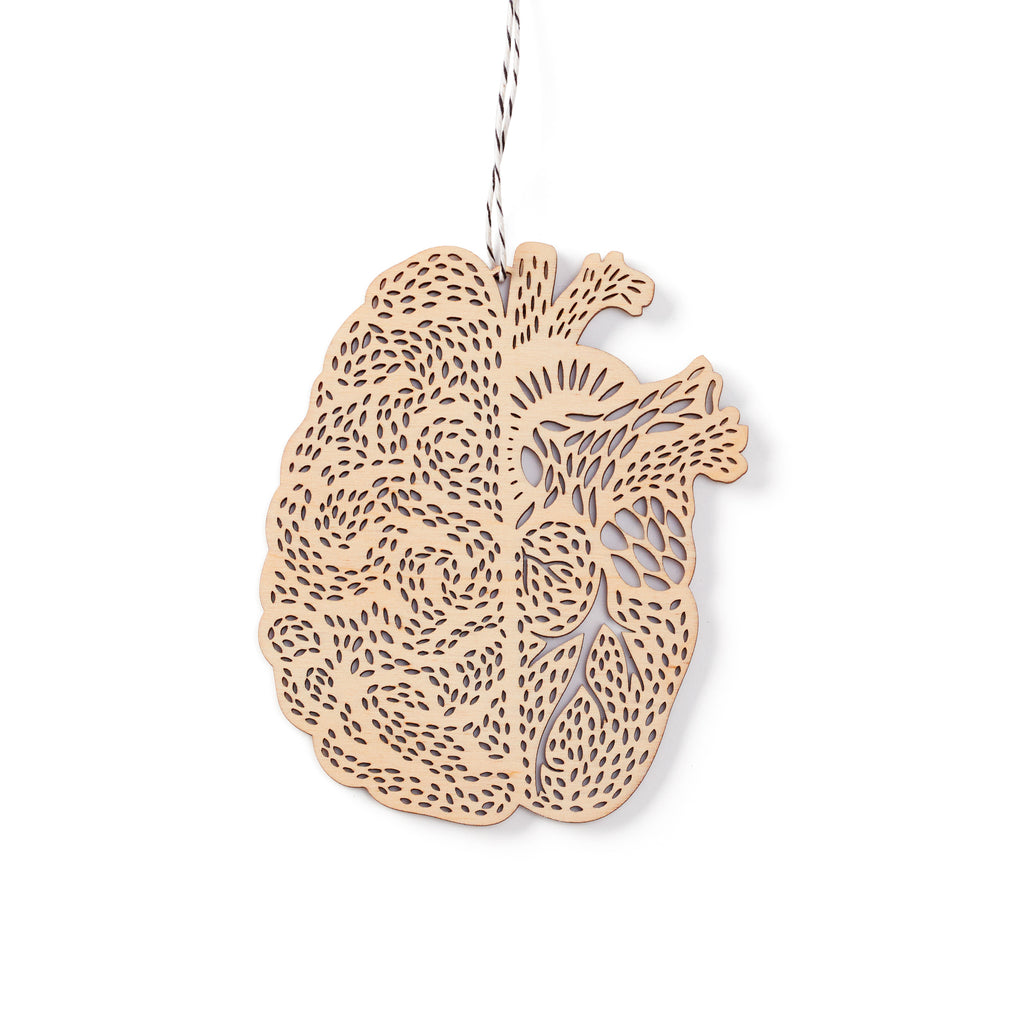 HeartBrain Anatomy Ornament