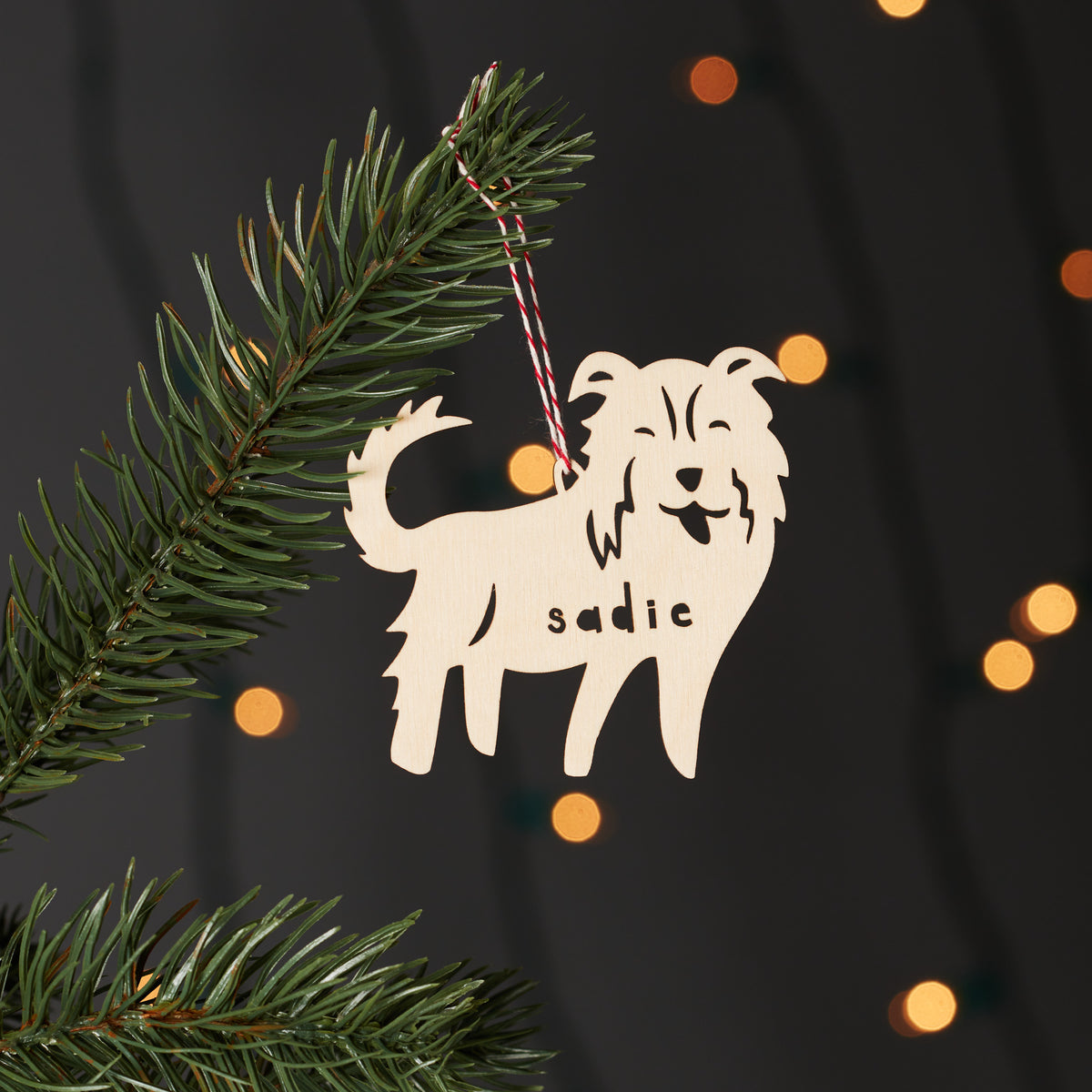 Border Collie/Australian Shepherd Dog Ornament