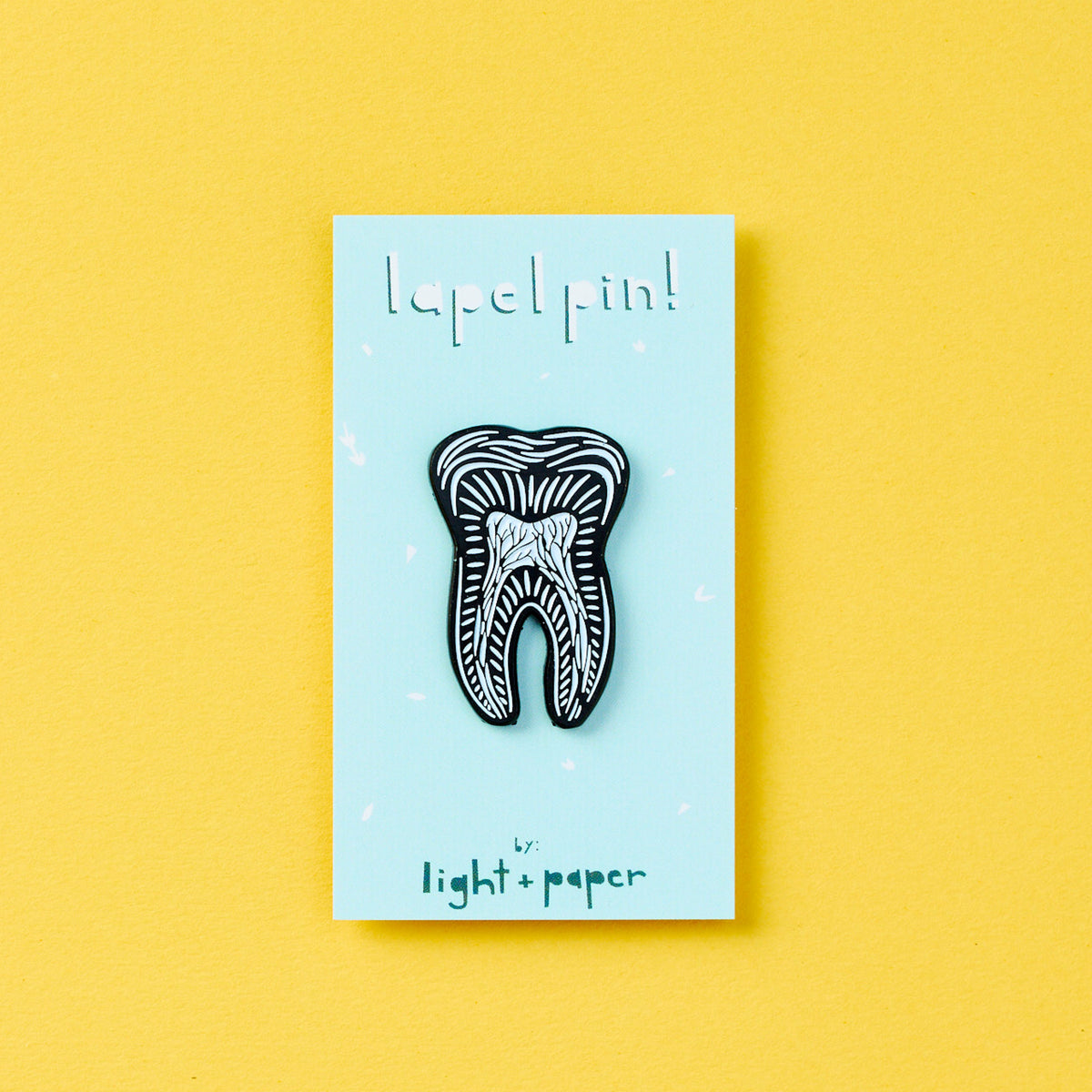 Tooth Anatomy Lapel Pin