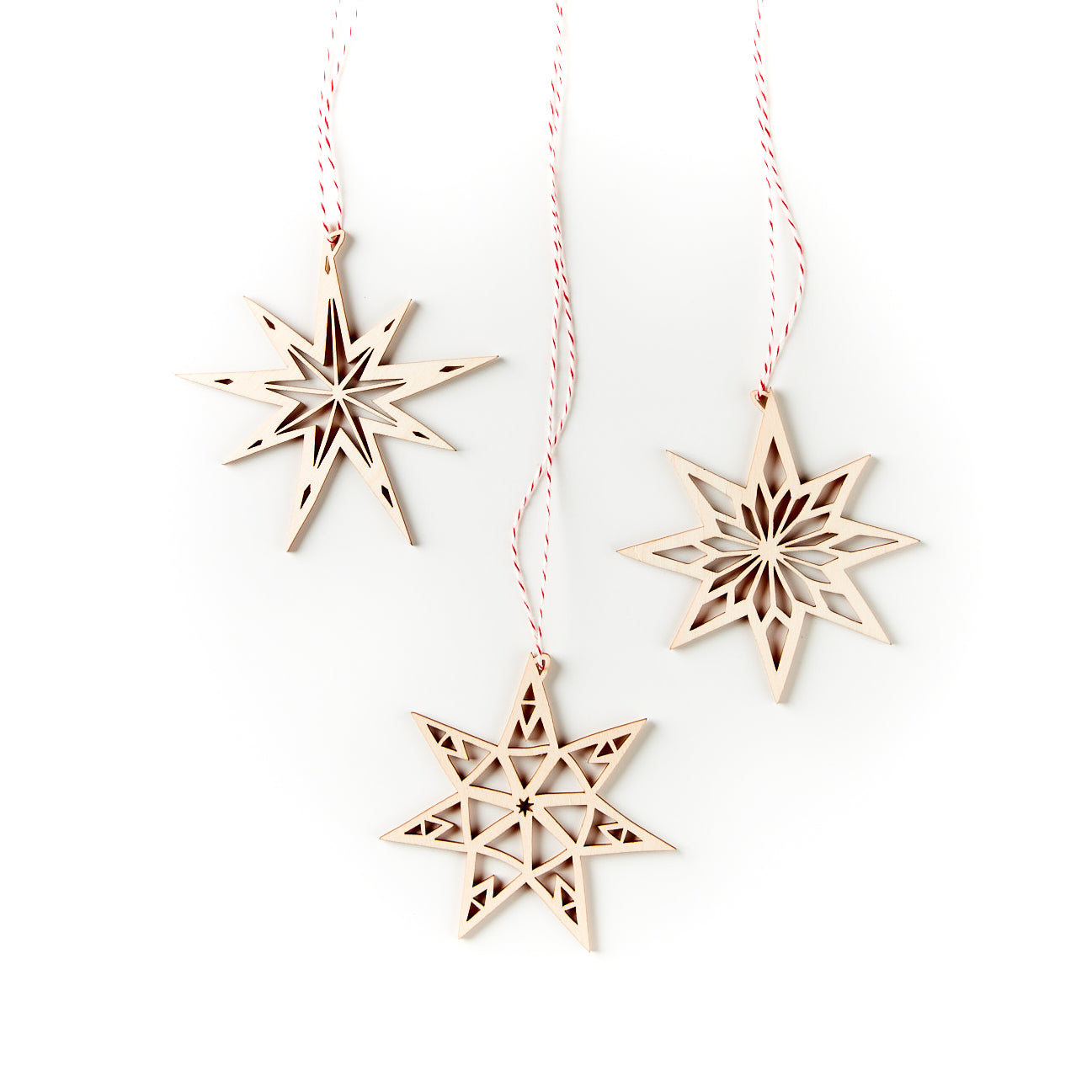 Star Ornaments (set of 3)
