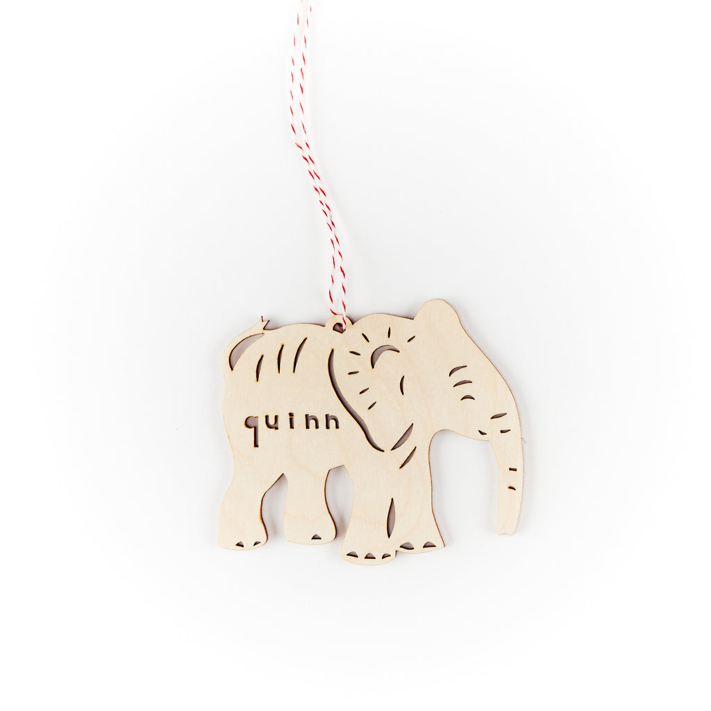 Custom Elephant Ornament