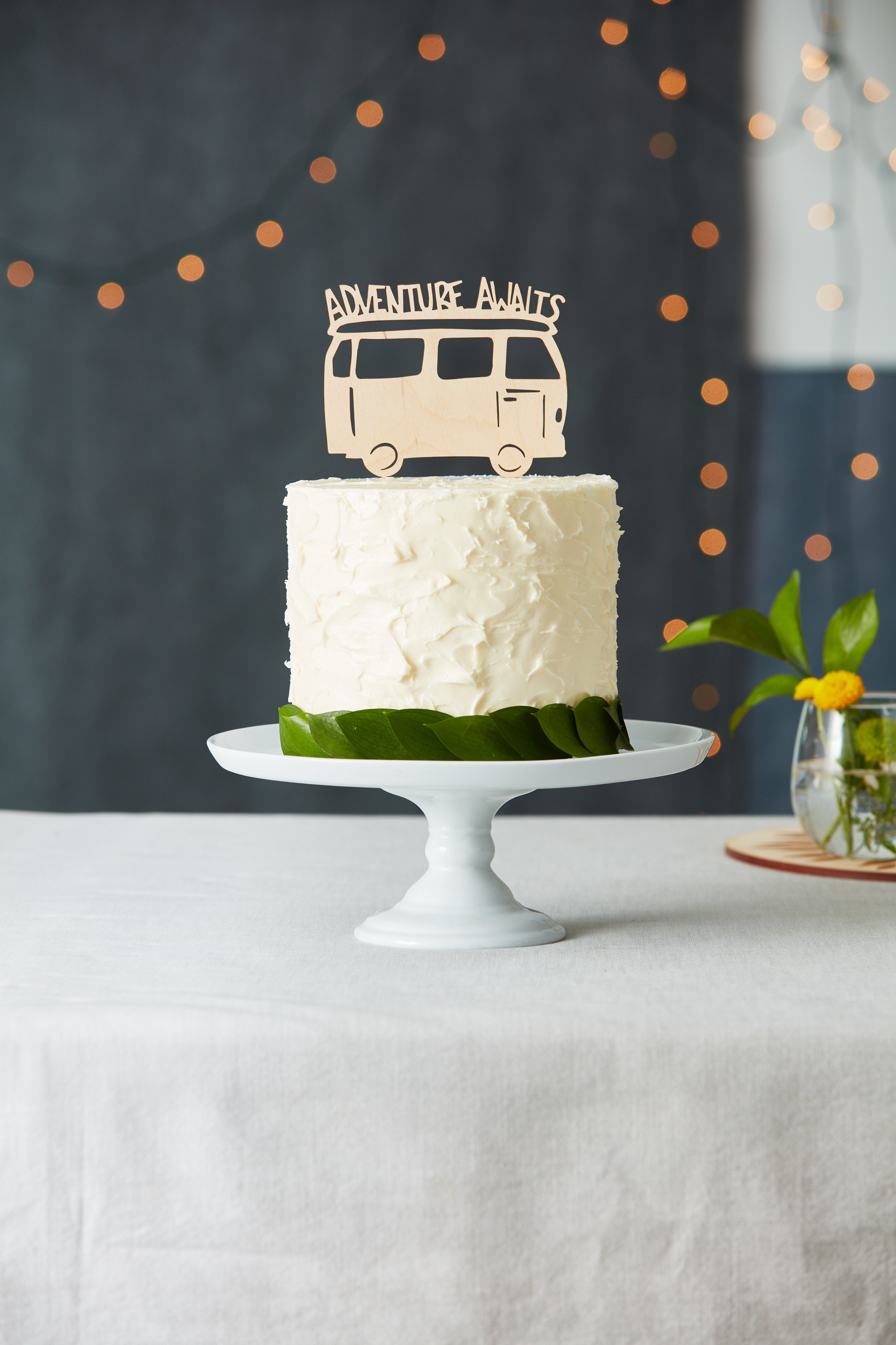 Road Trip Camper Adventure Travel Wedding Cake Topper