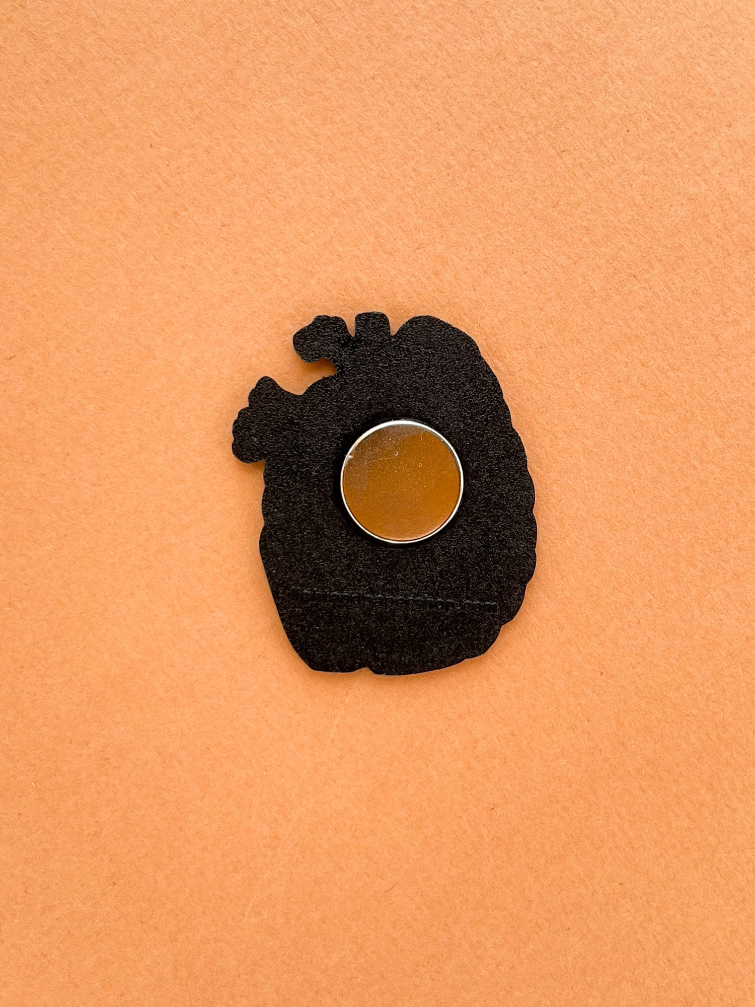 Heart/Brain Enamel Magnet