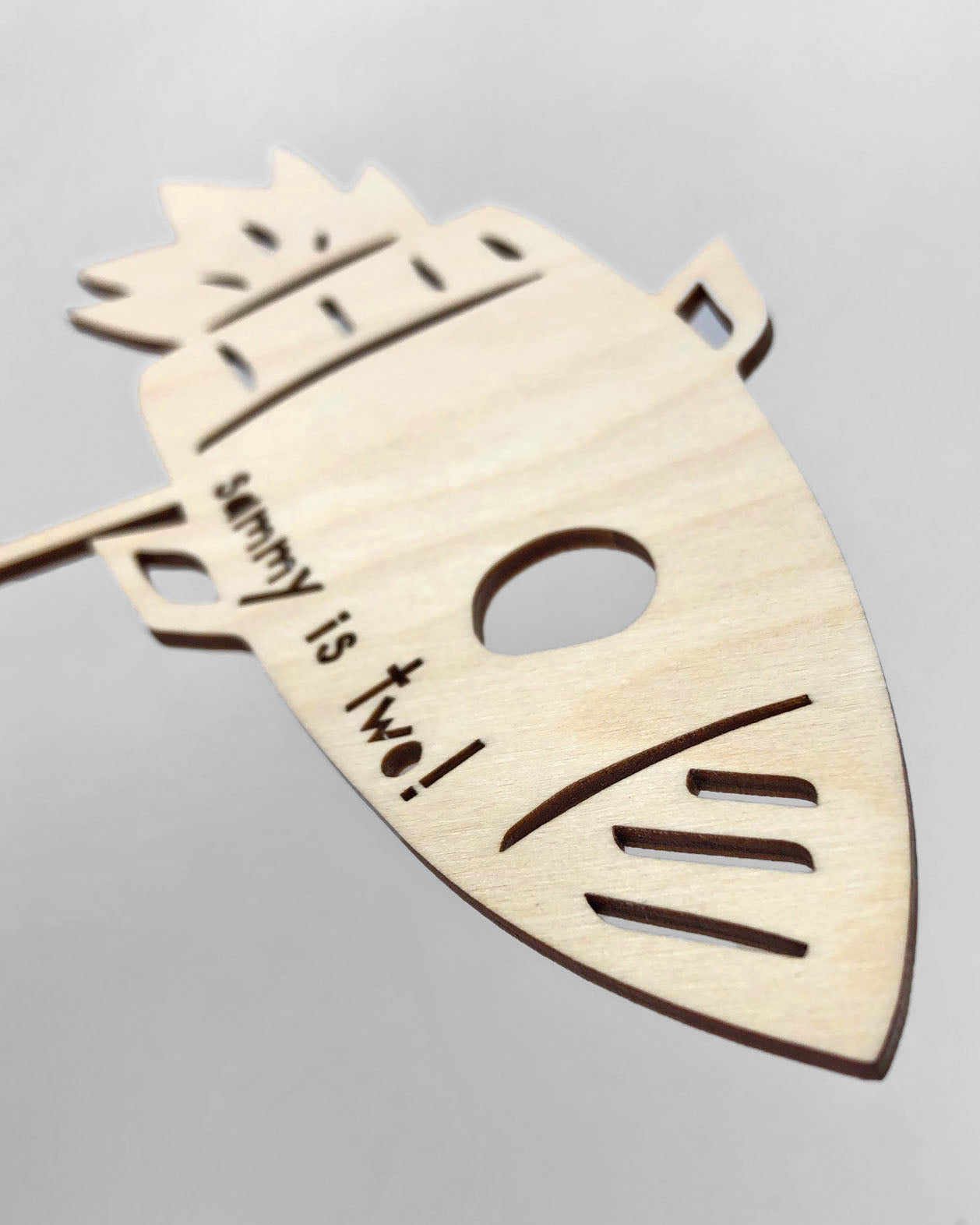 Rocket Ship Cake Topper