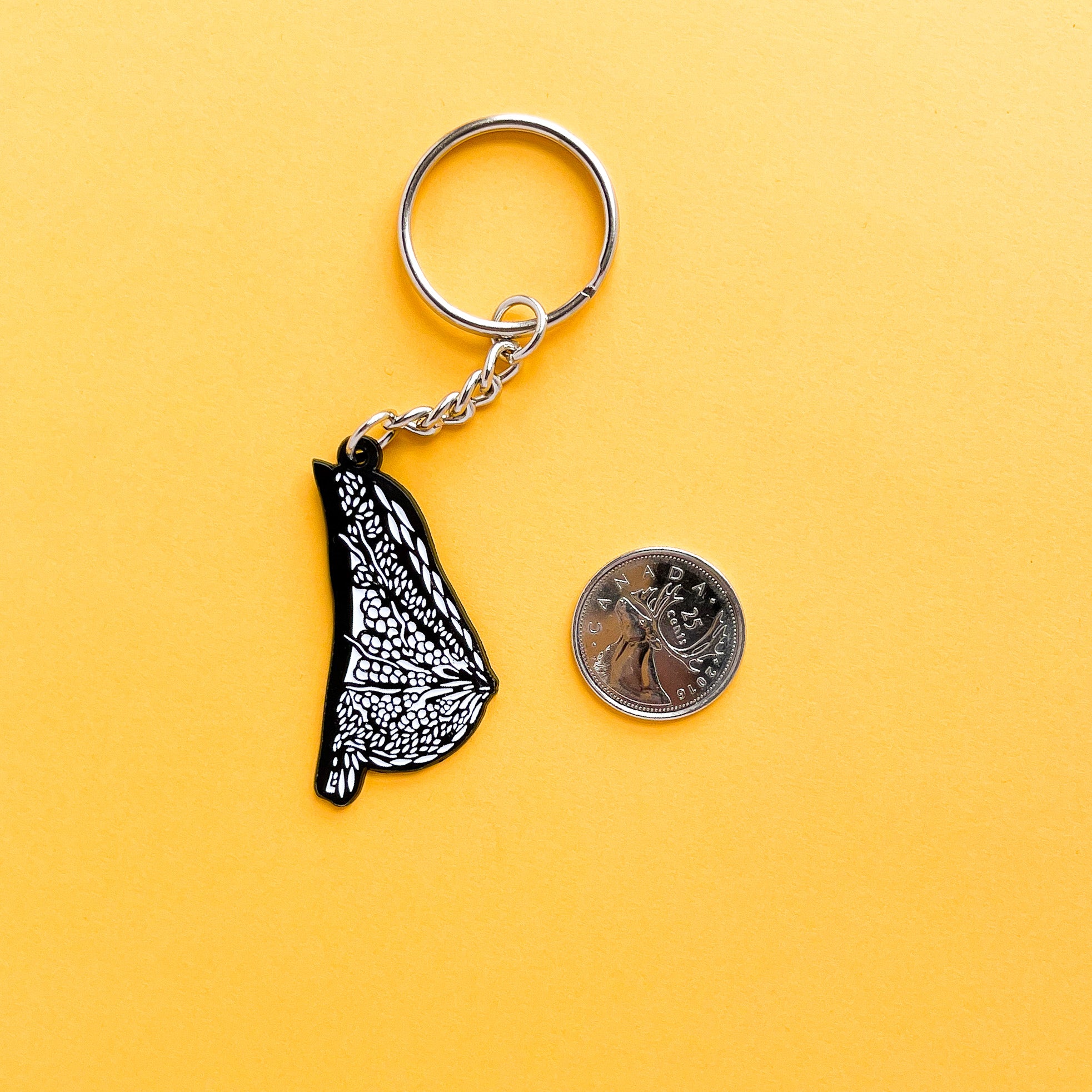 Breast Enamel Keychain