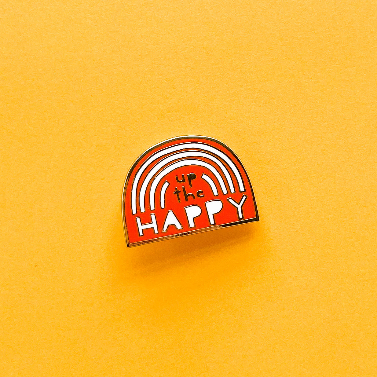 Up the Happy Rainbow Enamel Pin