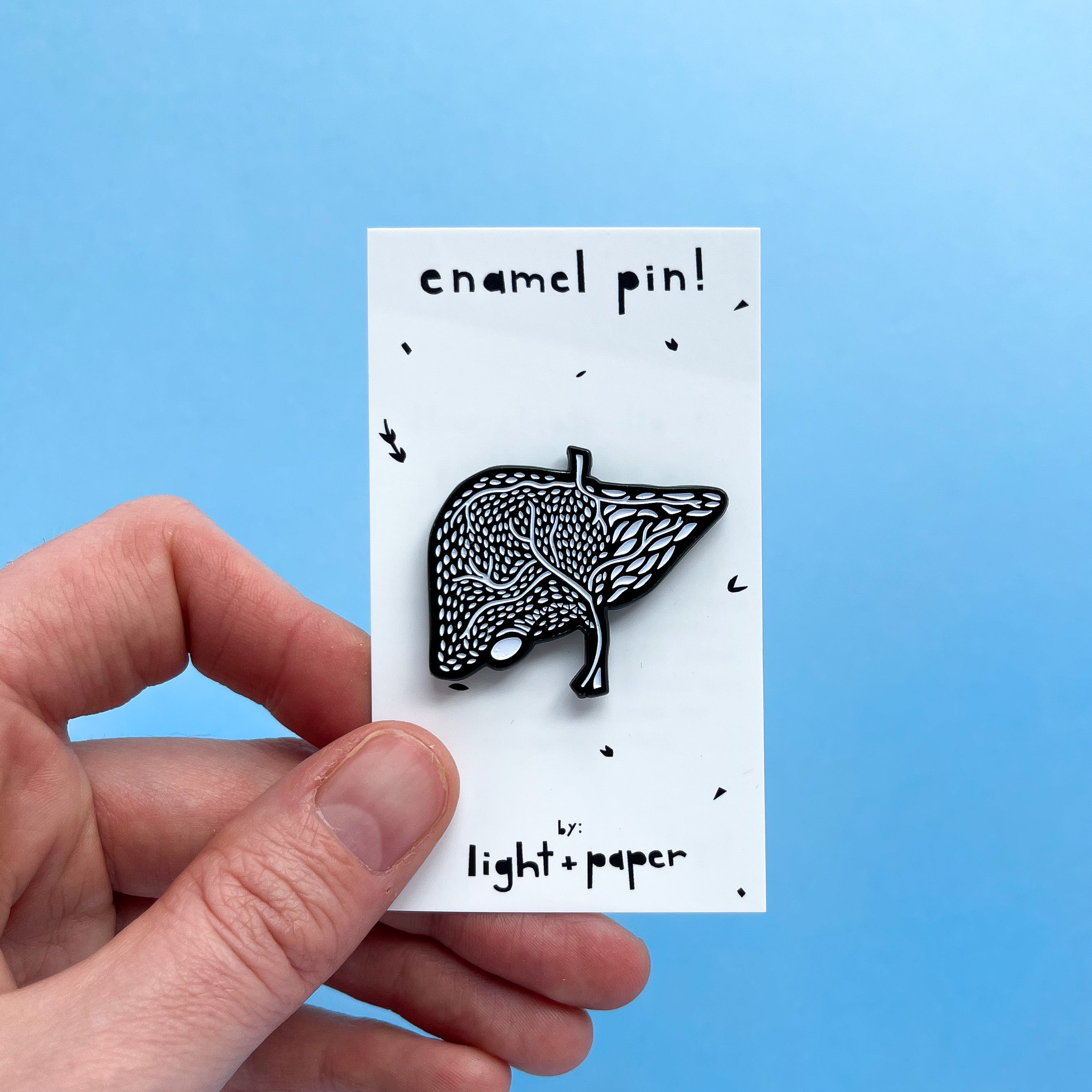 Liver Enamel Pin