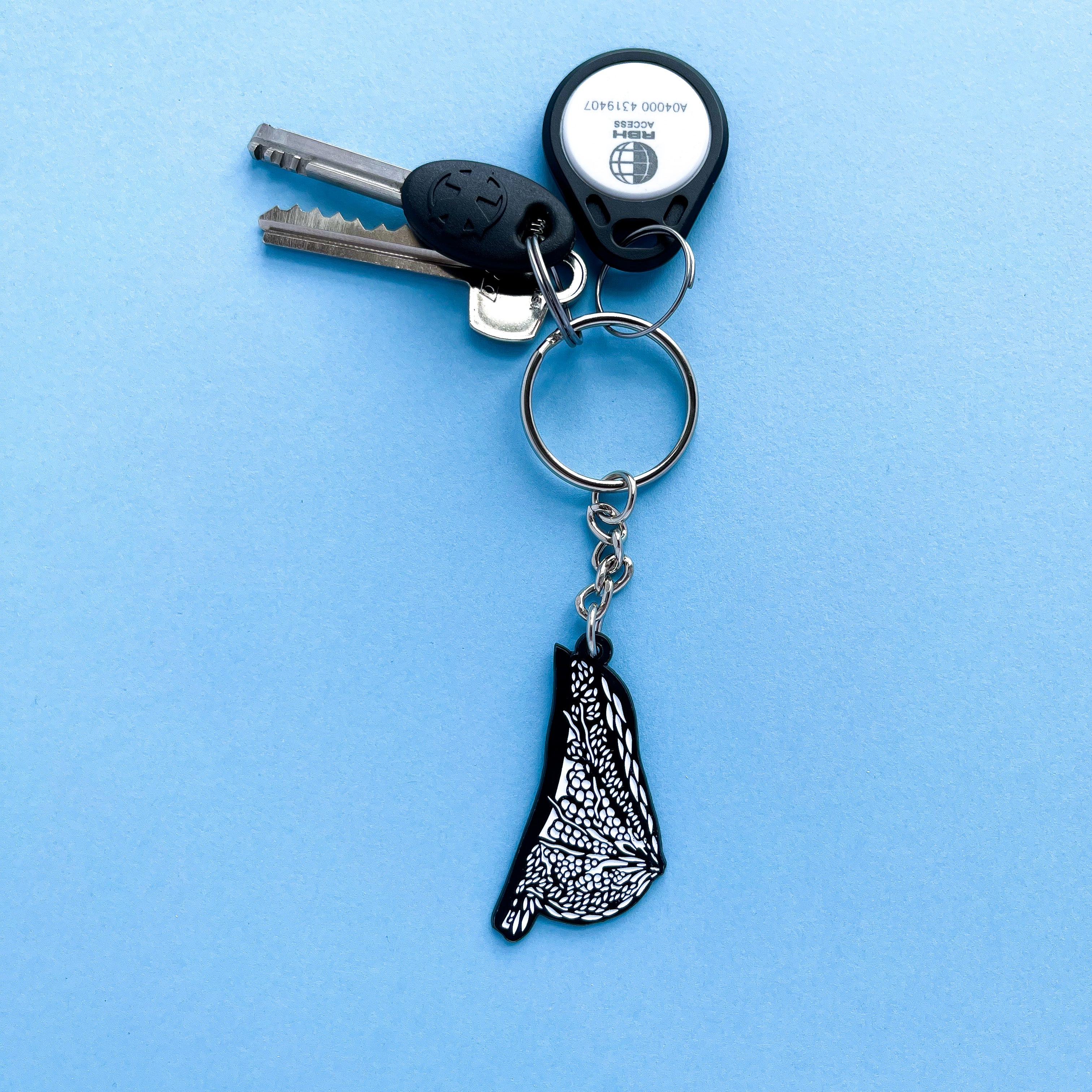 Breast Enamel Keychain